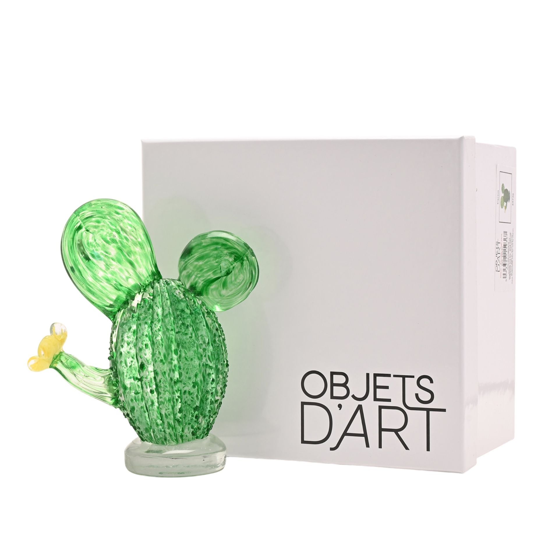 Objets d'art Glass Figurine - Cactus