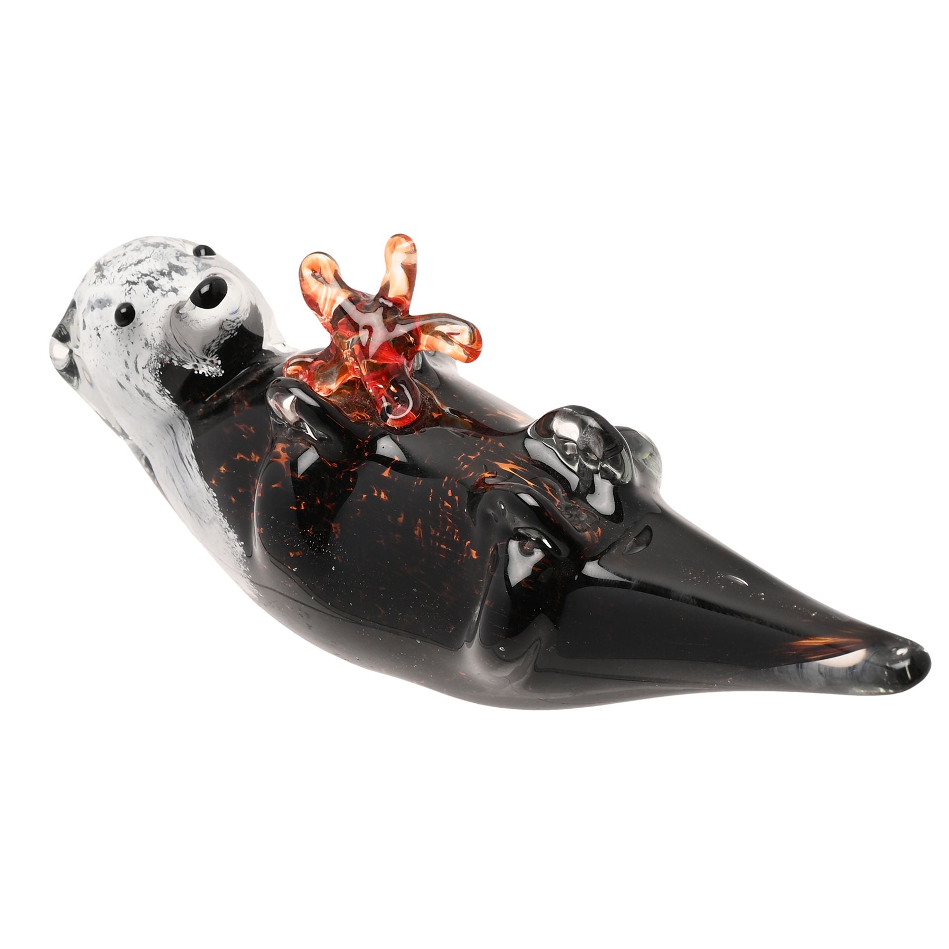 Objets d'art Glass Figurine - Playful Otter