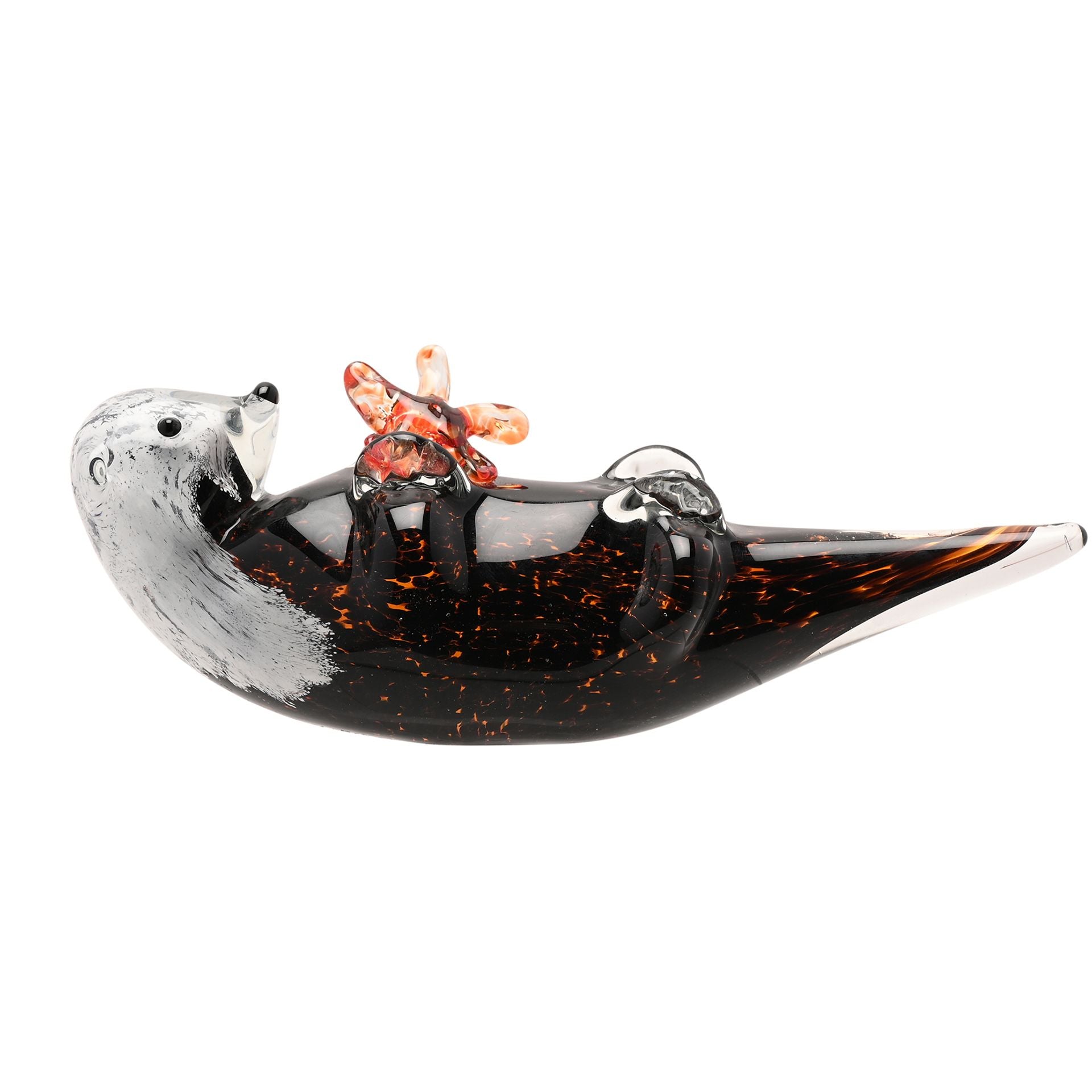 Objets d'art Glass Figurine - Playful Otter
