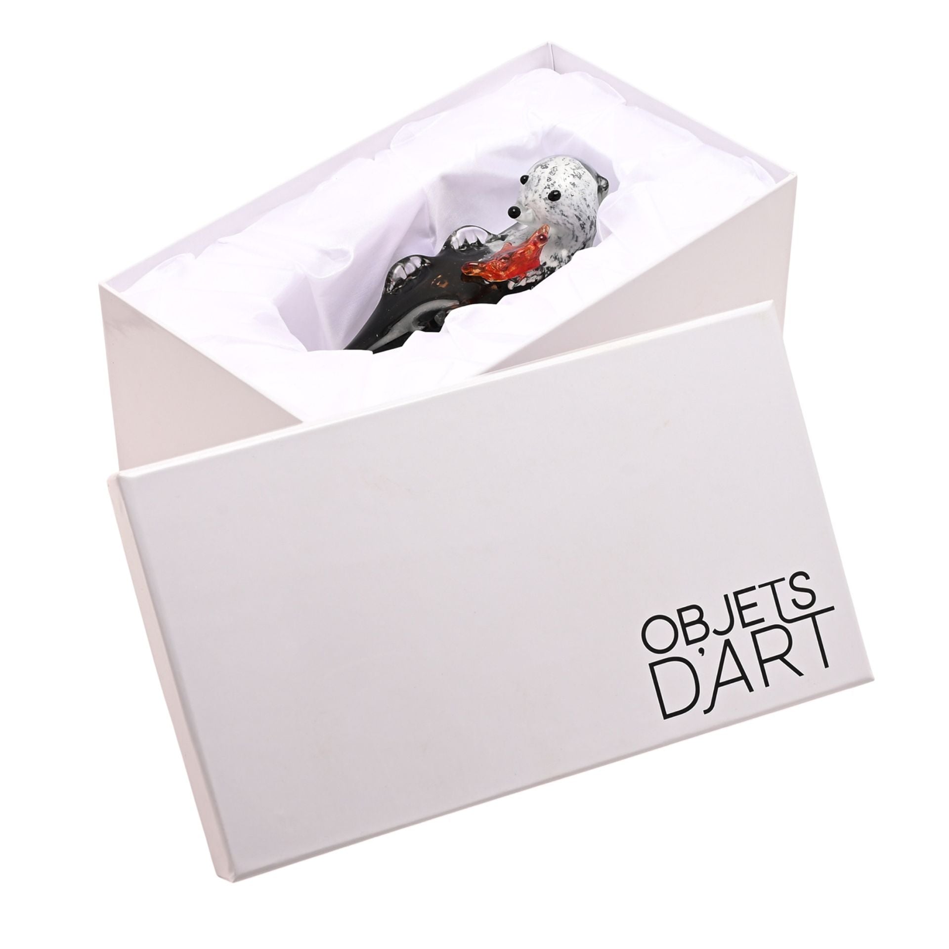 Objets d'art Glass Figurine - Playful Otter