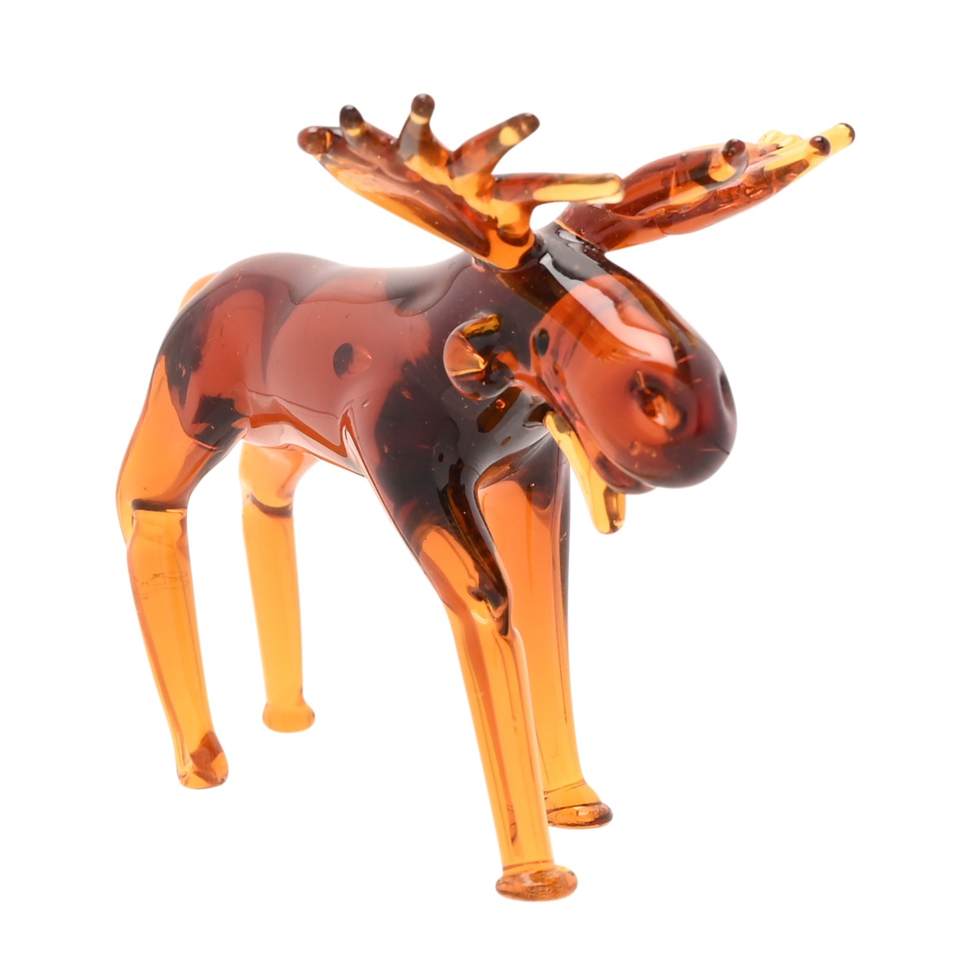 Objets d'art Glass Miniature Figurine - Moose