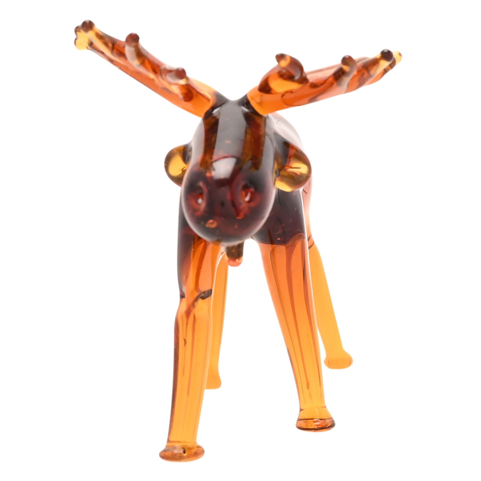 Objets d'art Glass Miniature Figurine - Moose