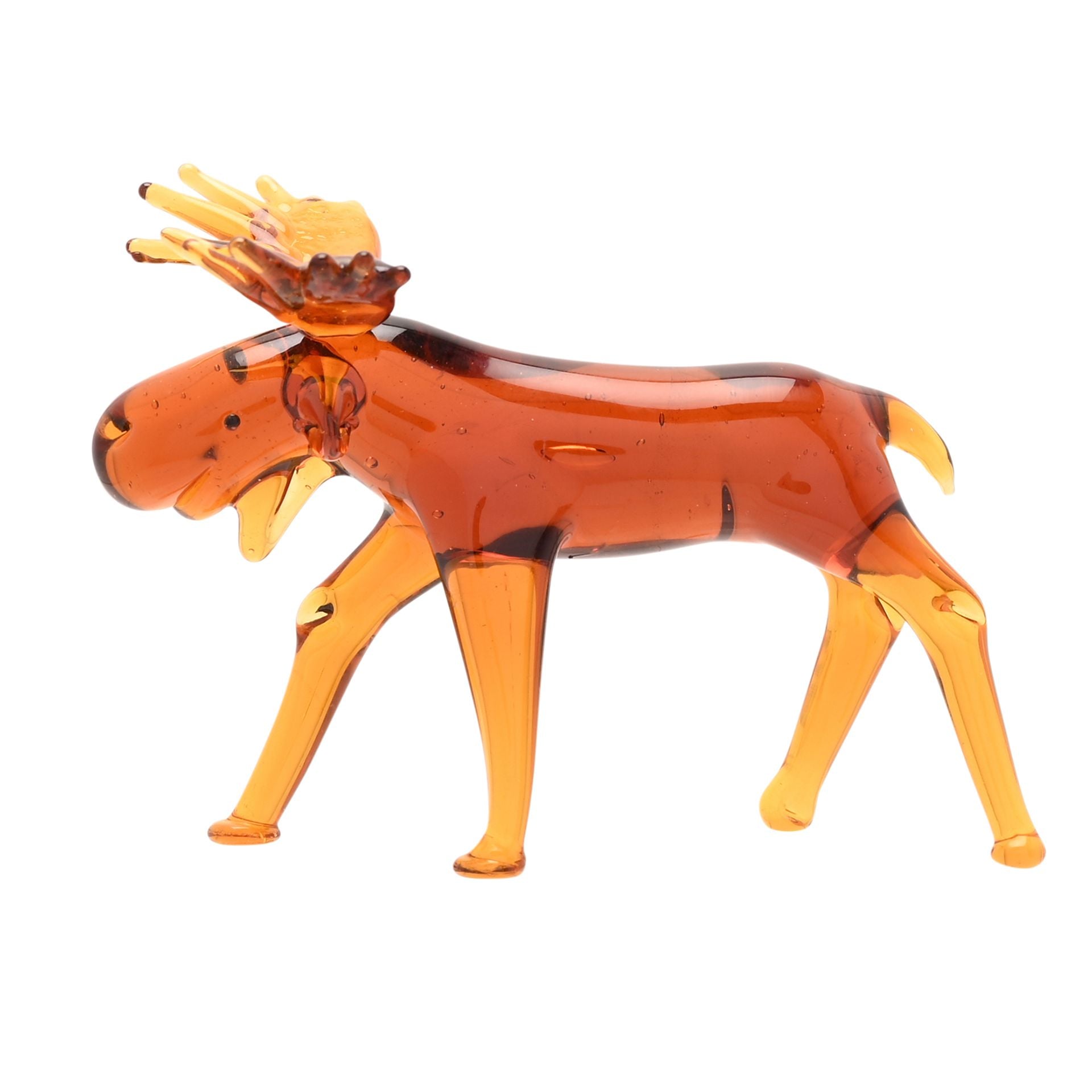 Objets d'art Glass Miniature Figurine - Moose