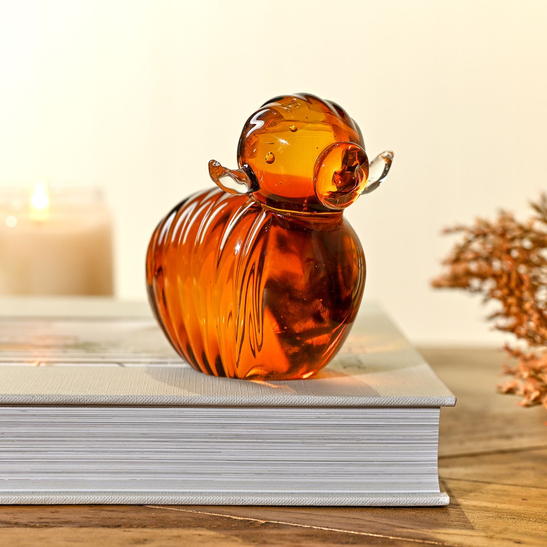 Objets d'art Glass Figurine - Highland Cow
