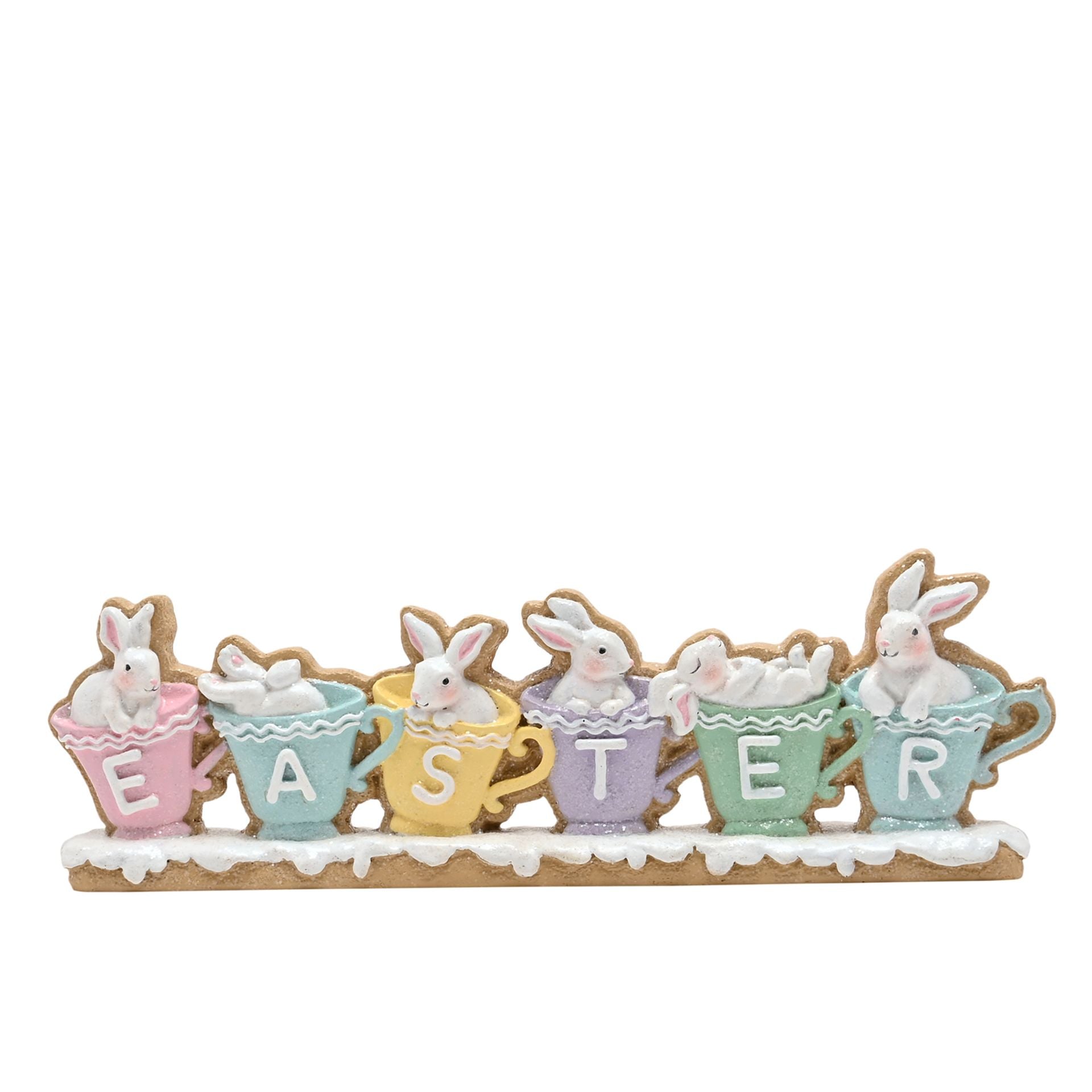 Eggs-traordinary Gifting Company Easter Bunnies Mantle Plaque
