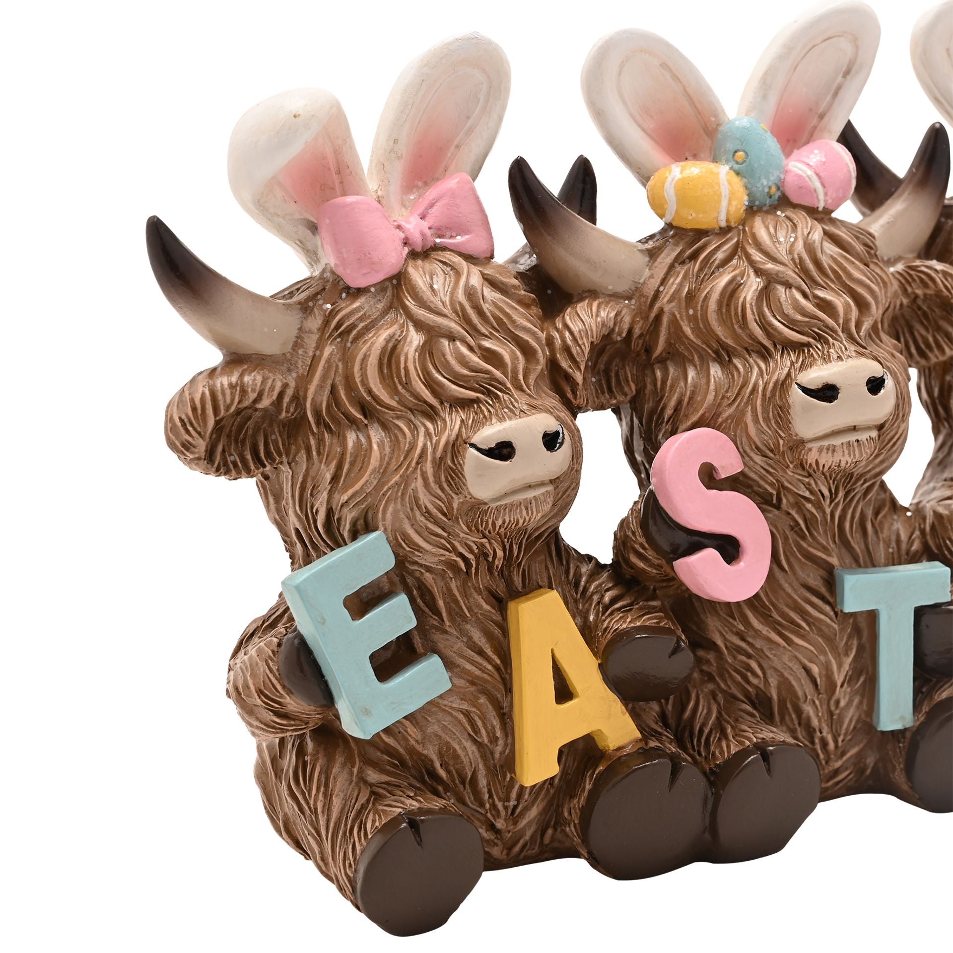 Eggs-traordinary Gifting Company Highland Cows Easter Figurine