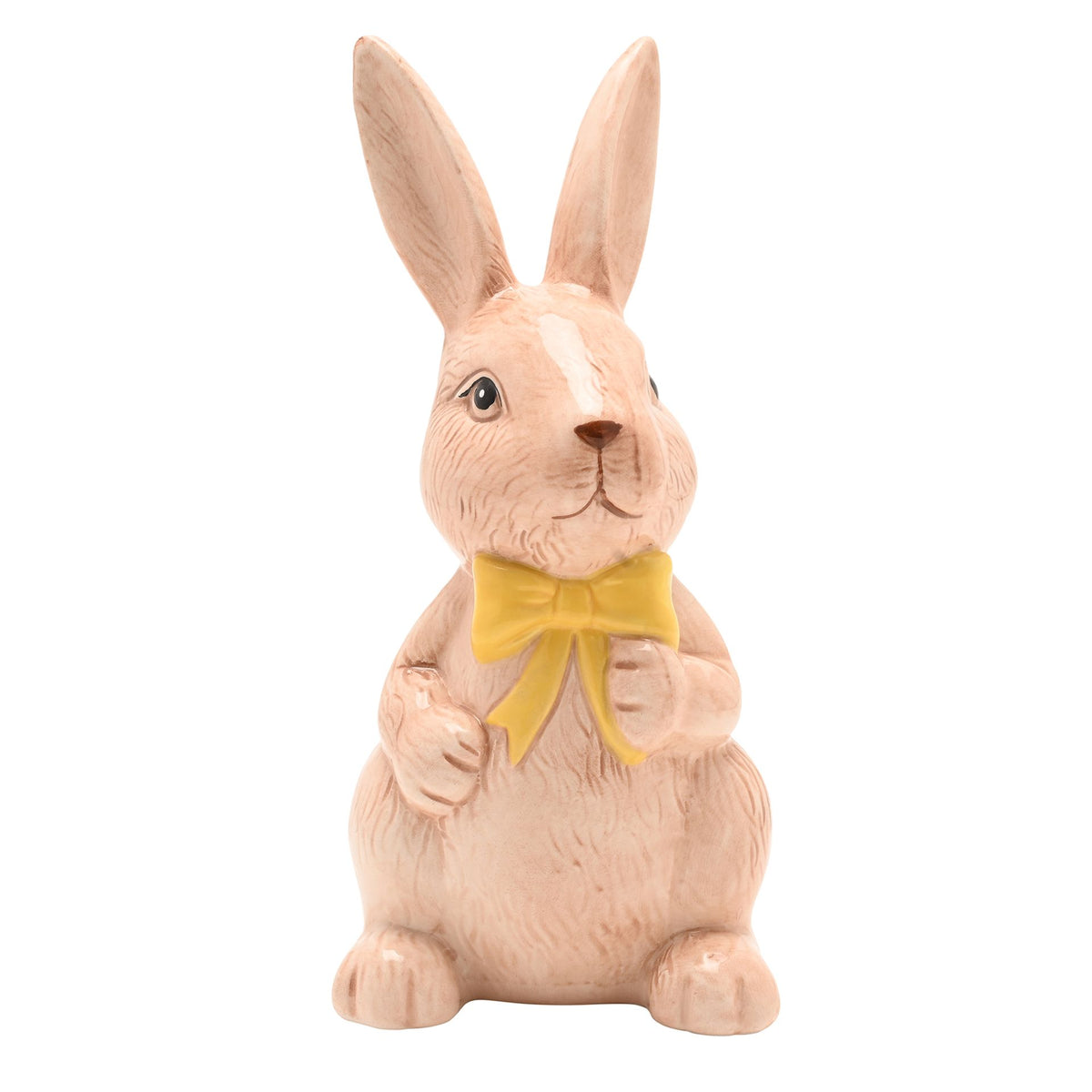 The Eggs-traordinary Gifting Co Bunny Figurine With Yellow Bow
