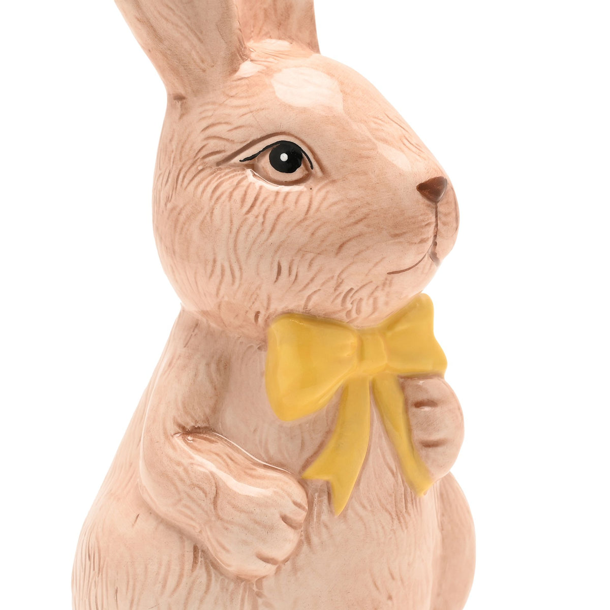 The Eggs-traordinary Gifting Co Bunny Figurine With Yellow Bow