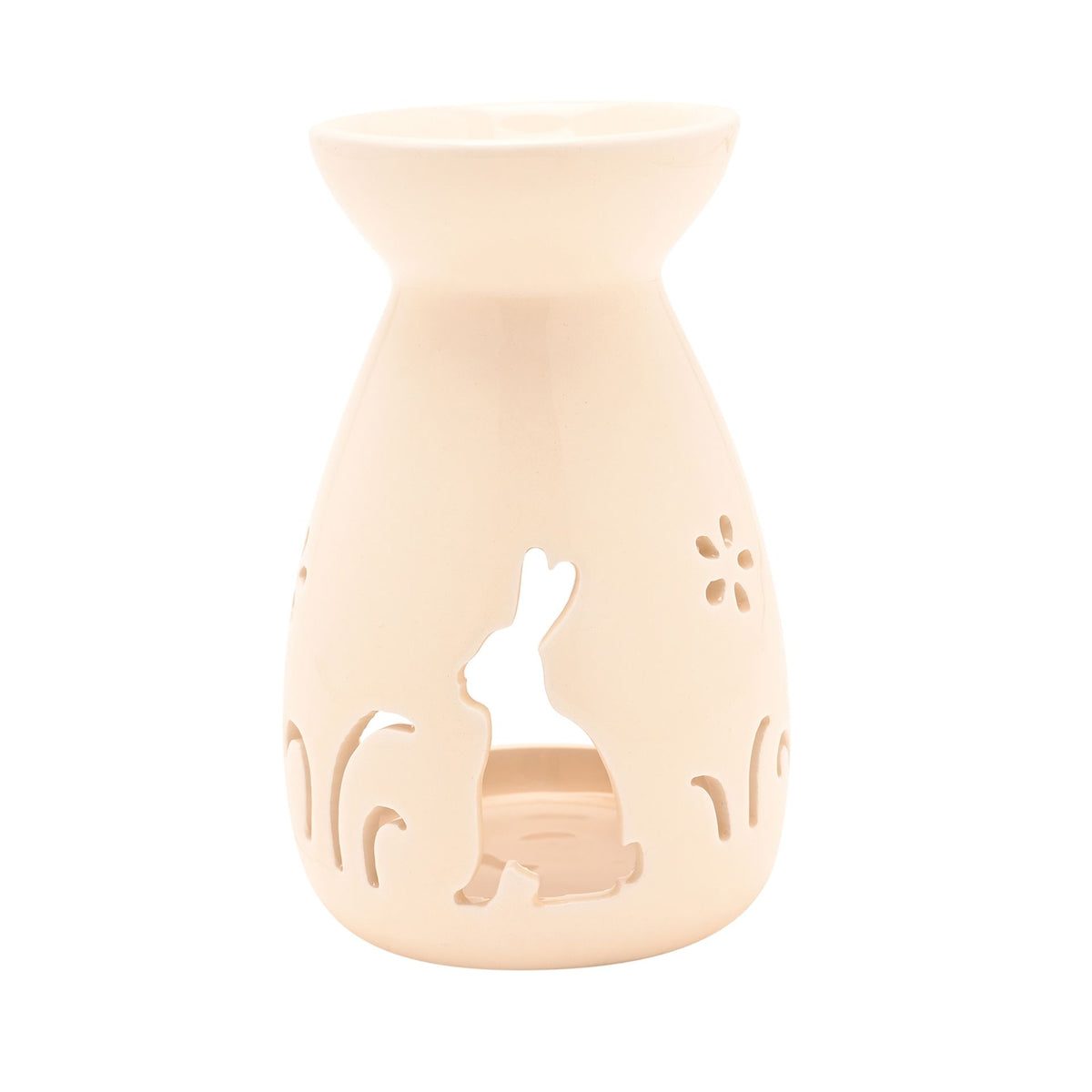 The Eggs-traordinary Gifting Co Bunny Silhouette Oil Burner - White