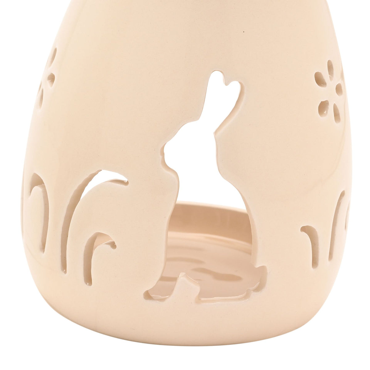 The Eggs-traordinary Gifting Co Bunny Silhouette Oil Burner - White