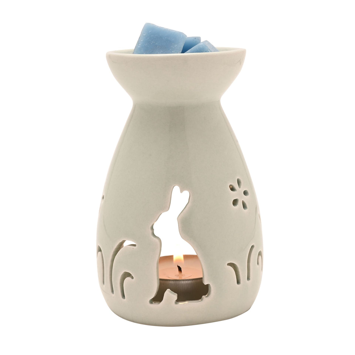 The Eggs-traordinary Gifting Co Bunny Silhouette Oil Burner - Sage