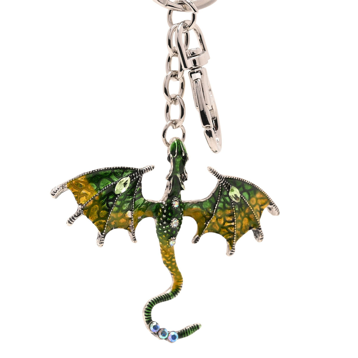 Mystic Legends Dragon Keyring - Green