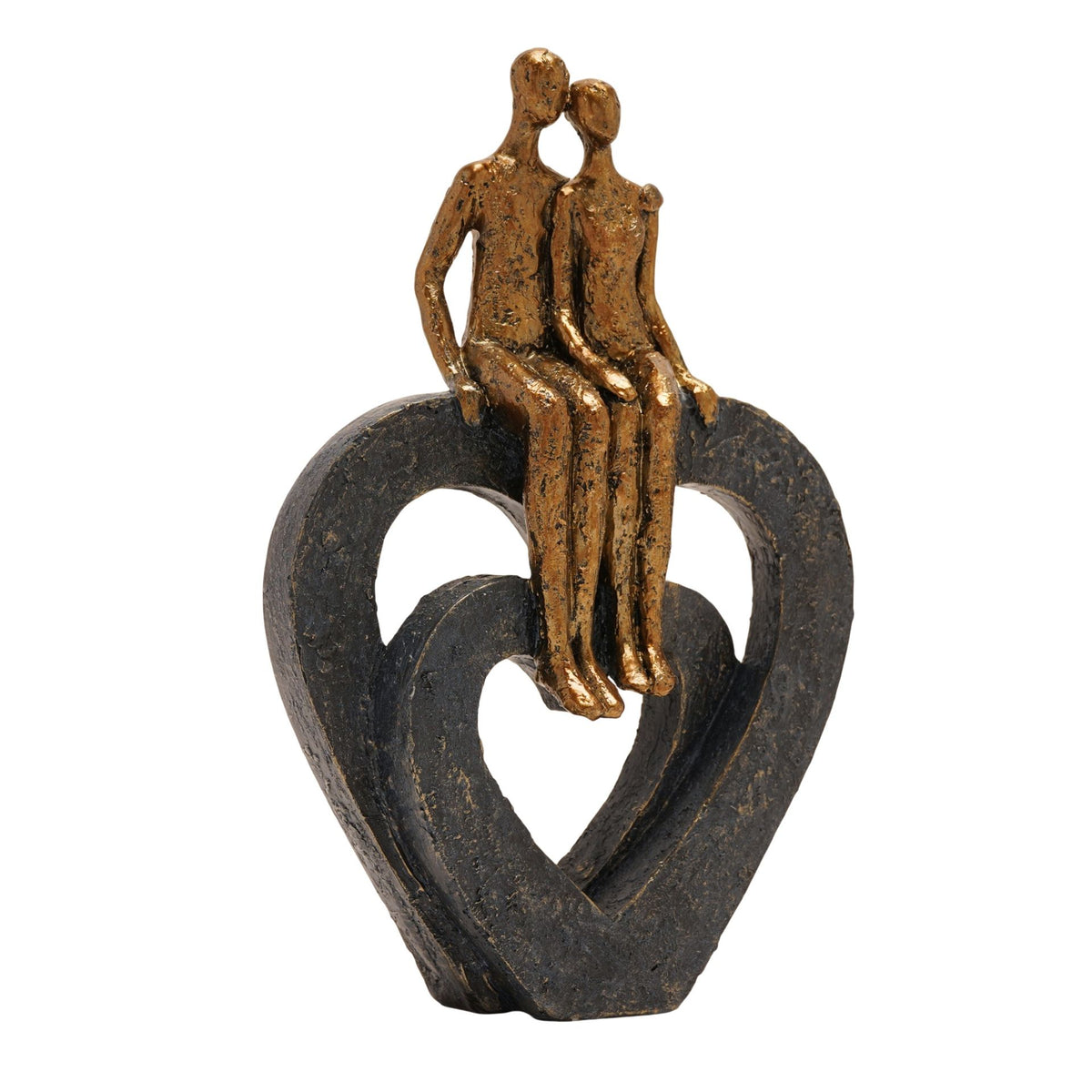 Juliana Bronze Figurine - Couple Double Heart