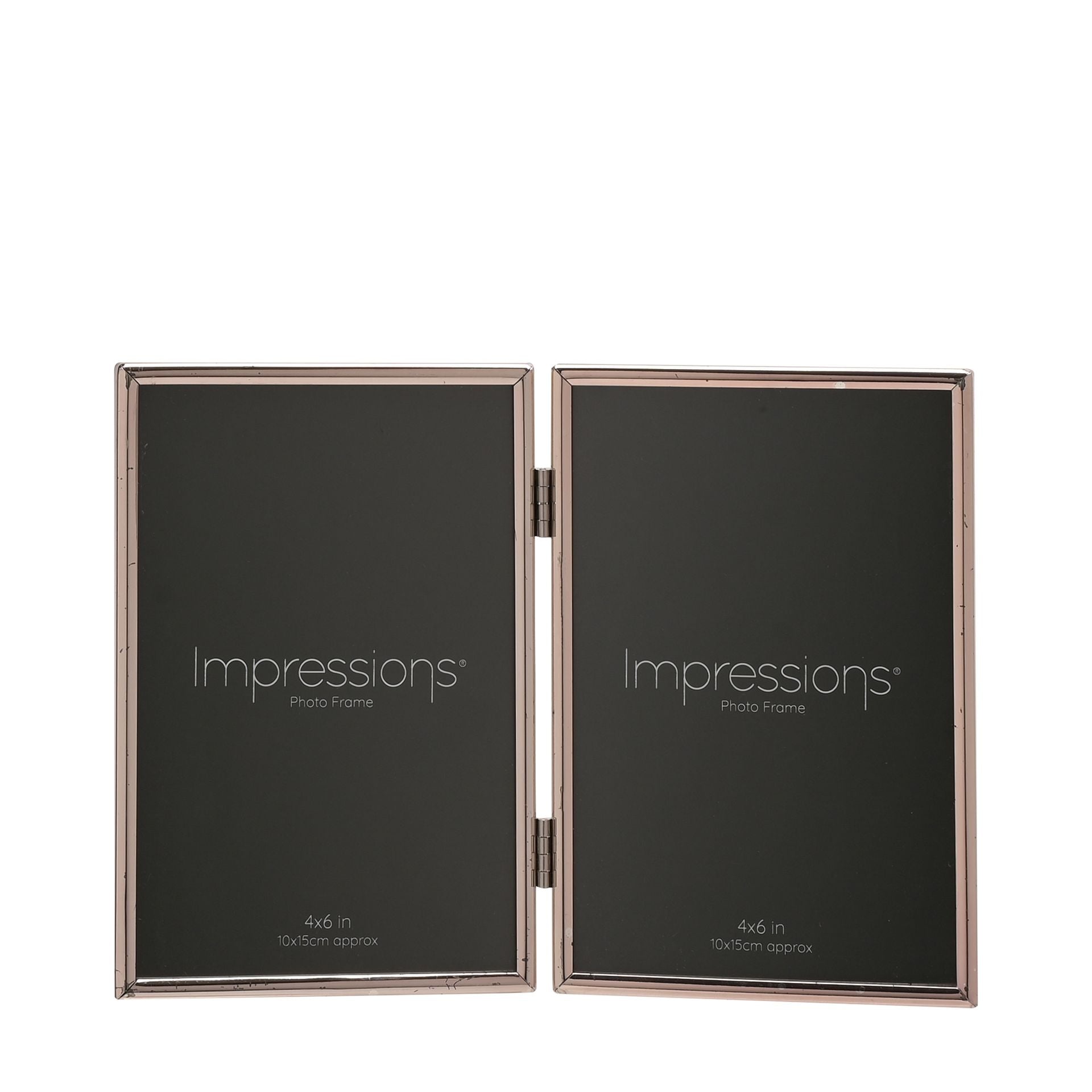 Silverplated Double Photo Frame - 4" x 6"