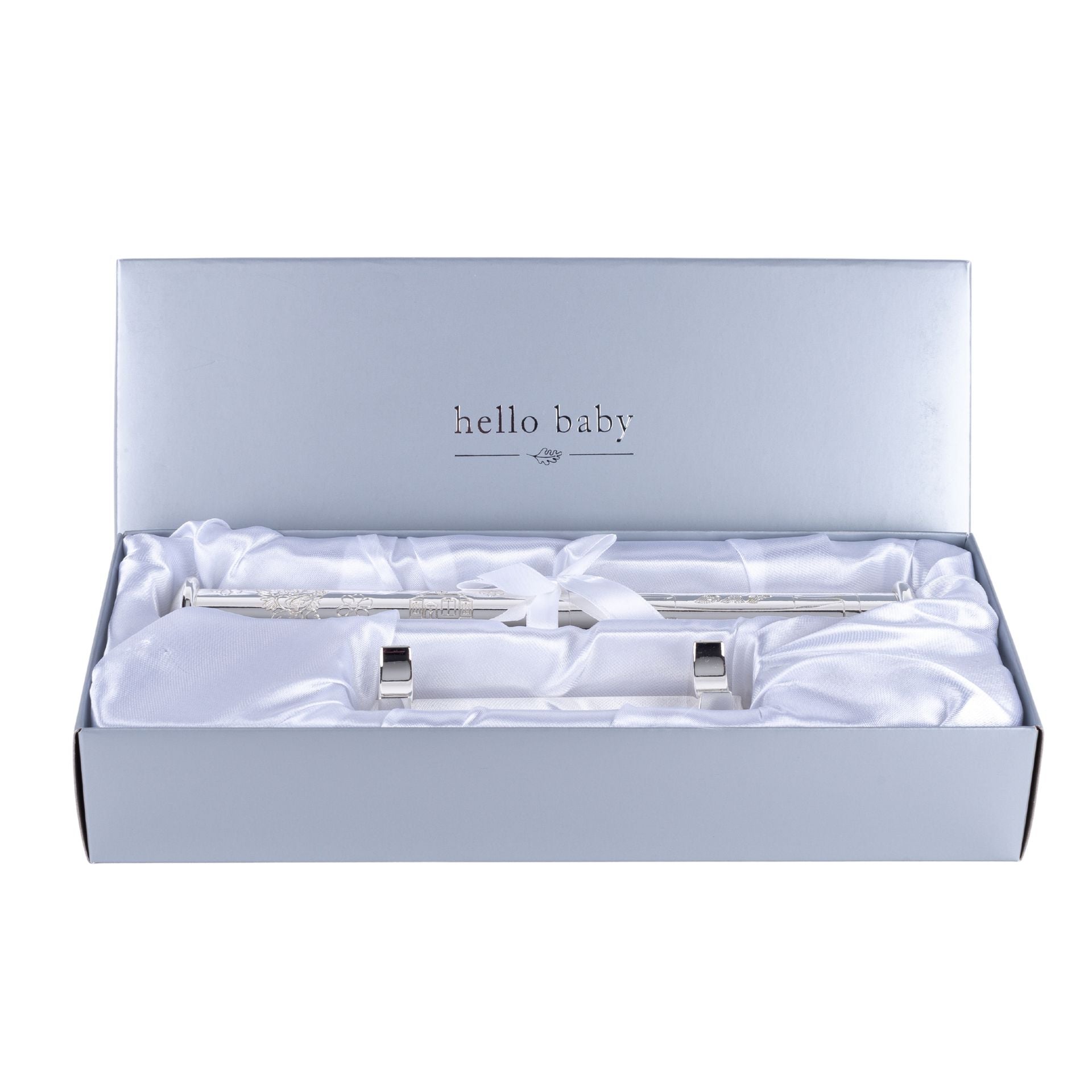 Silverplated "Christening Day" Tube with stand