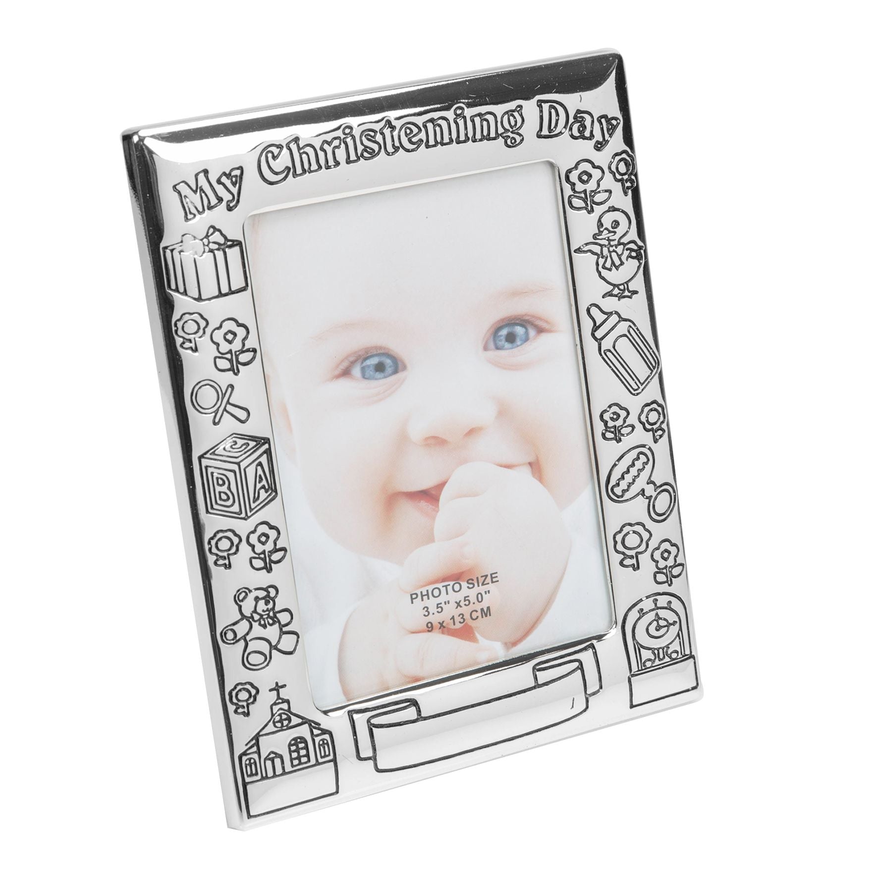 "My Christening Day" Frame with Knife Fork & Spoon Set