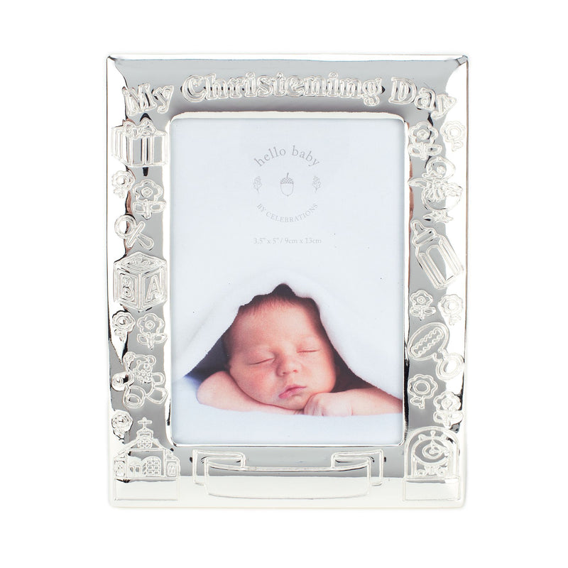 My Christening Day Photo Frame - Antique S/plated 4"x6"