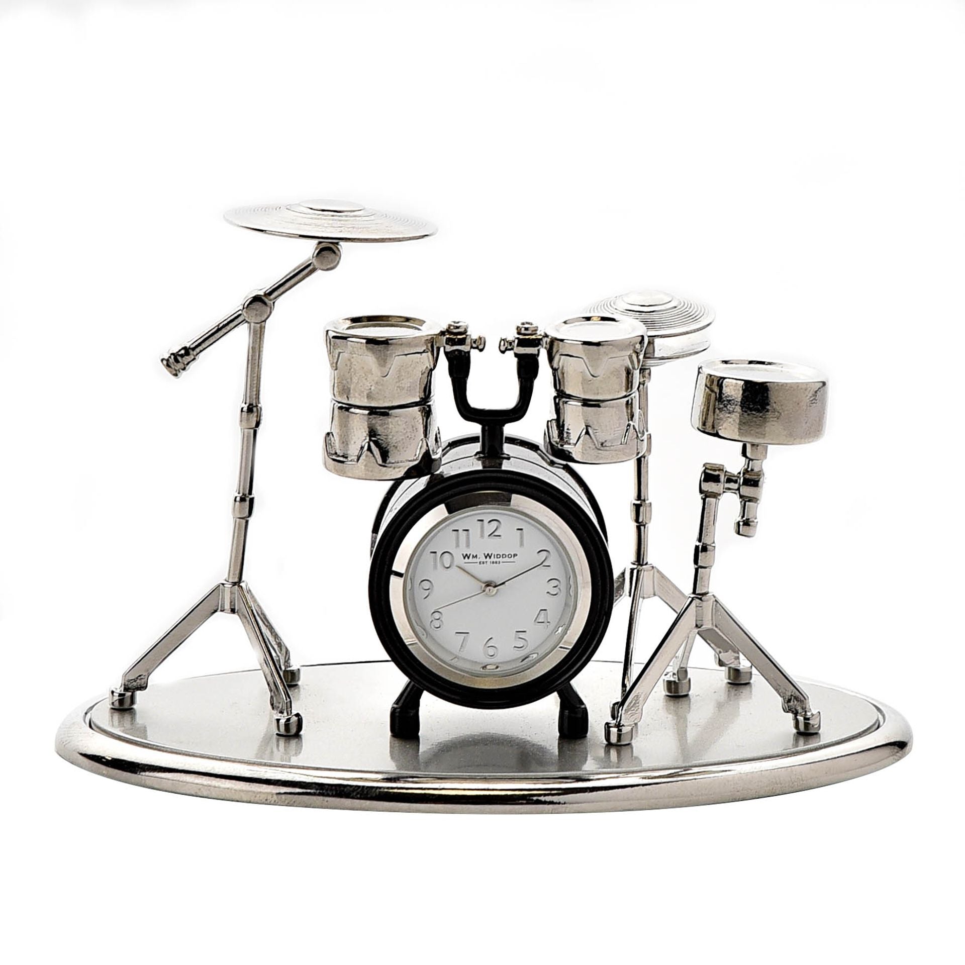 Wm Widdop Miniature Clock - Drum Set