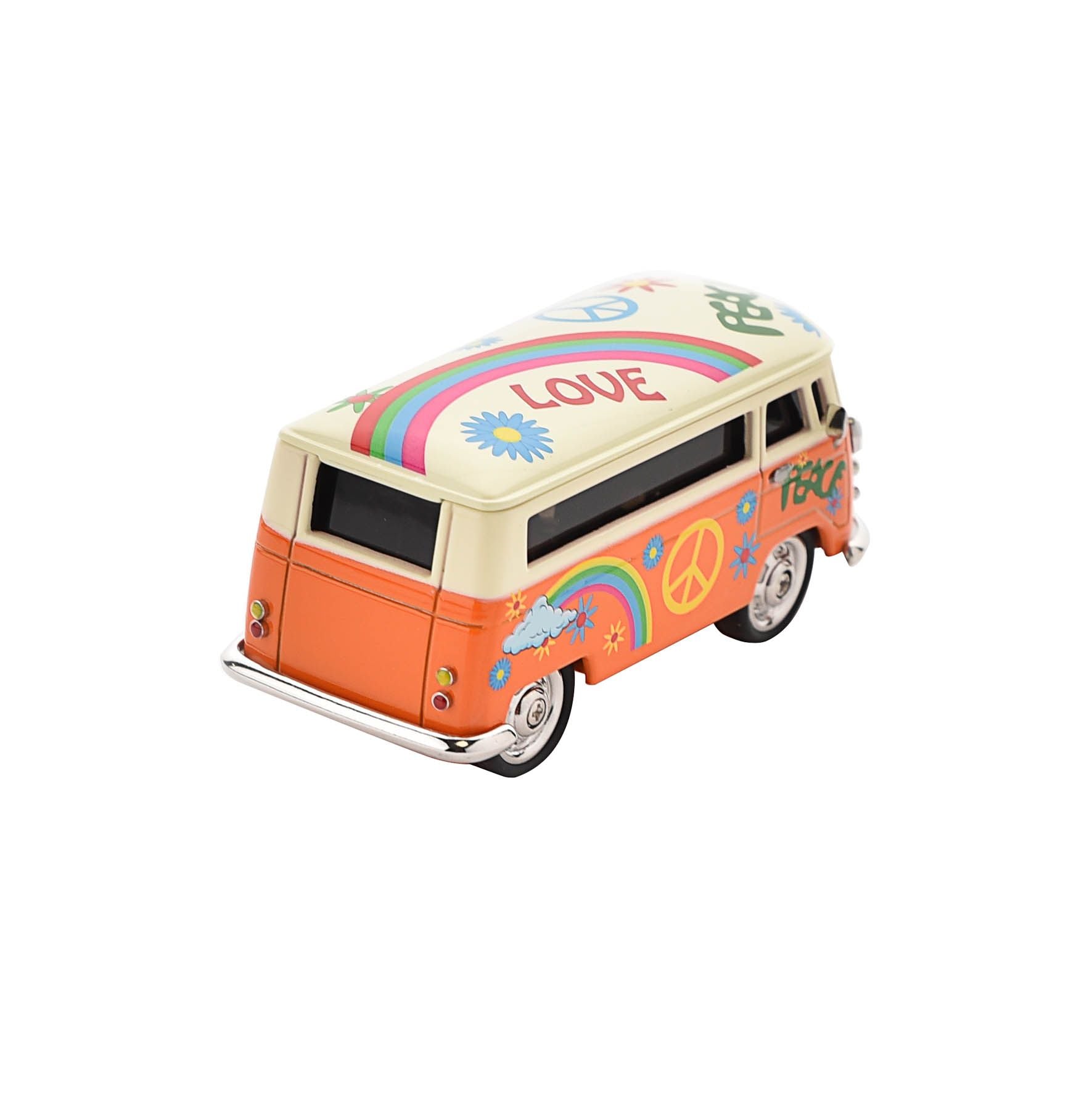Wm Widdop Miniature Clock - Orange Camper