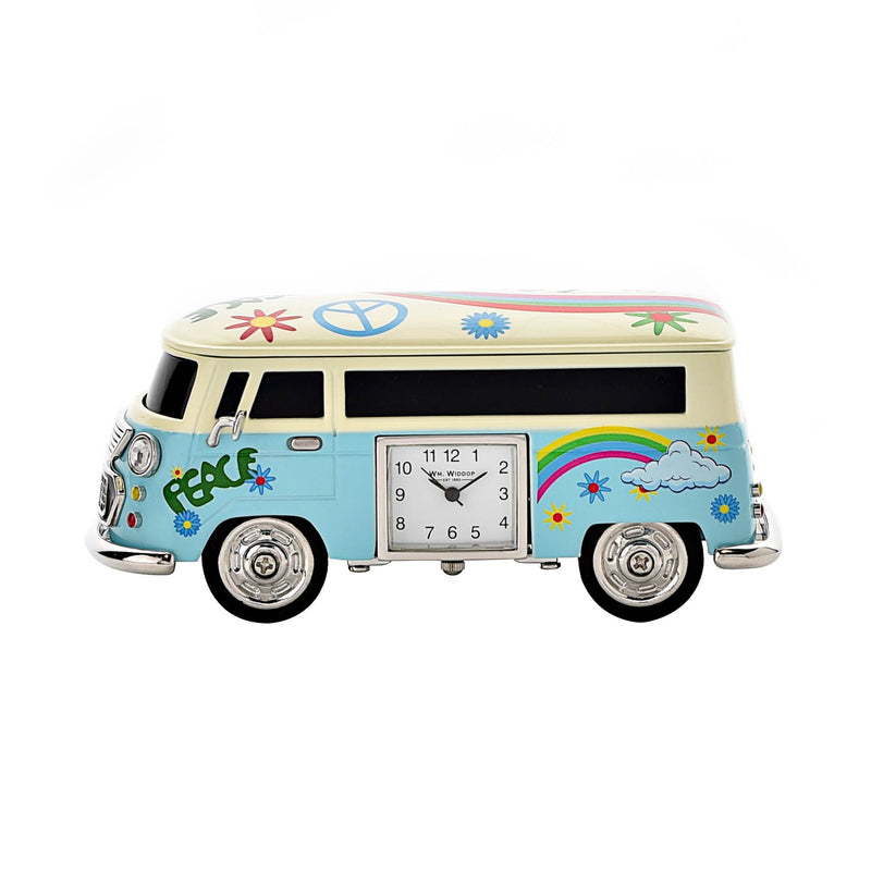 Wm Widdop Miniature Clock - Blue Camper