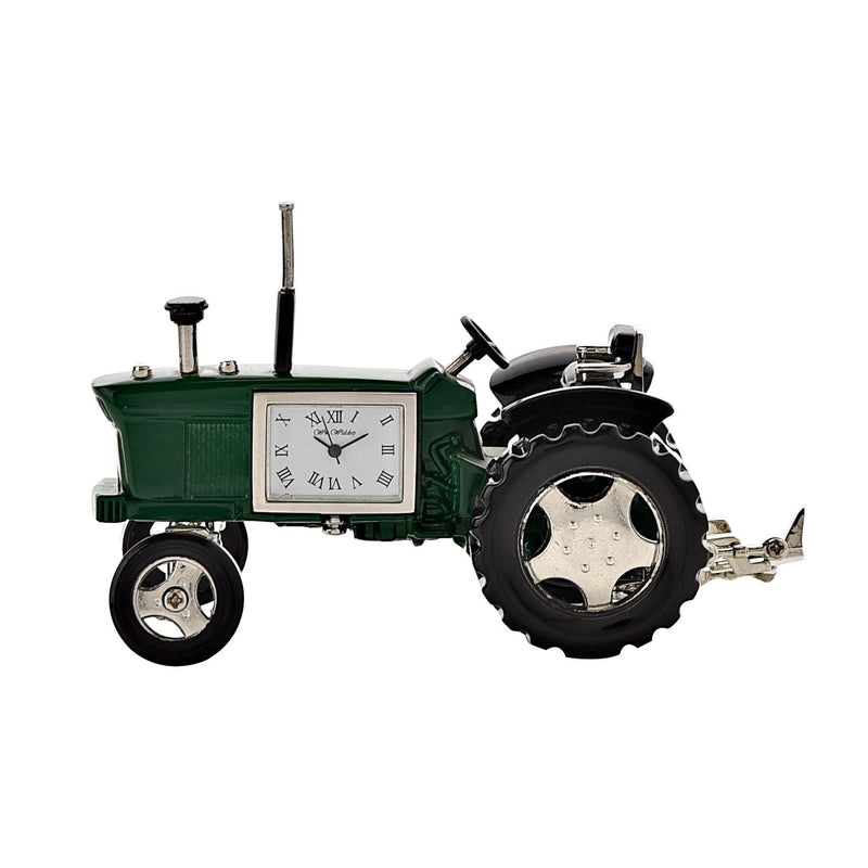 Wm Widdop Miniature Clock Tractor Green & Black Roman Dial