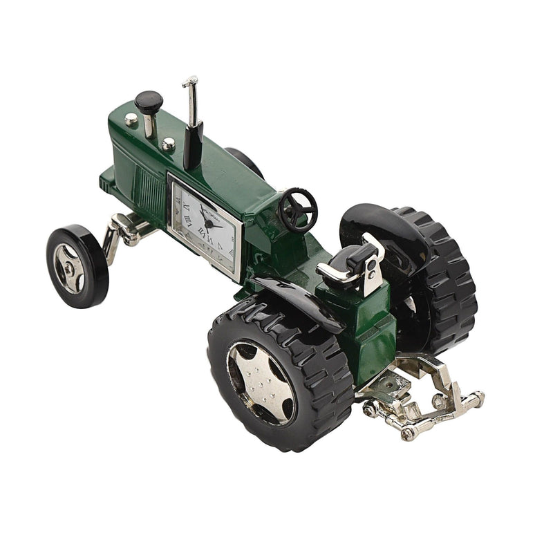 Wm Widdop Miniature Clock Tractor Green & Black Roman Dial