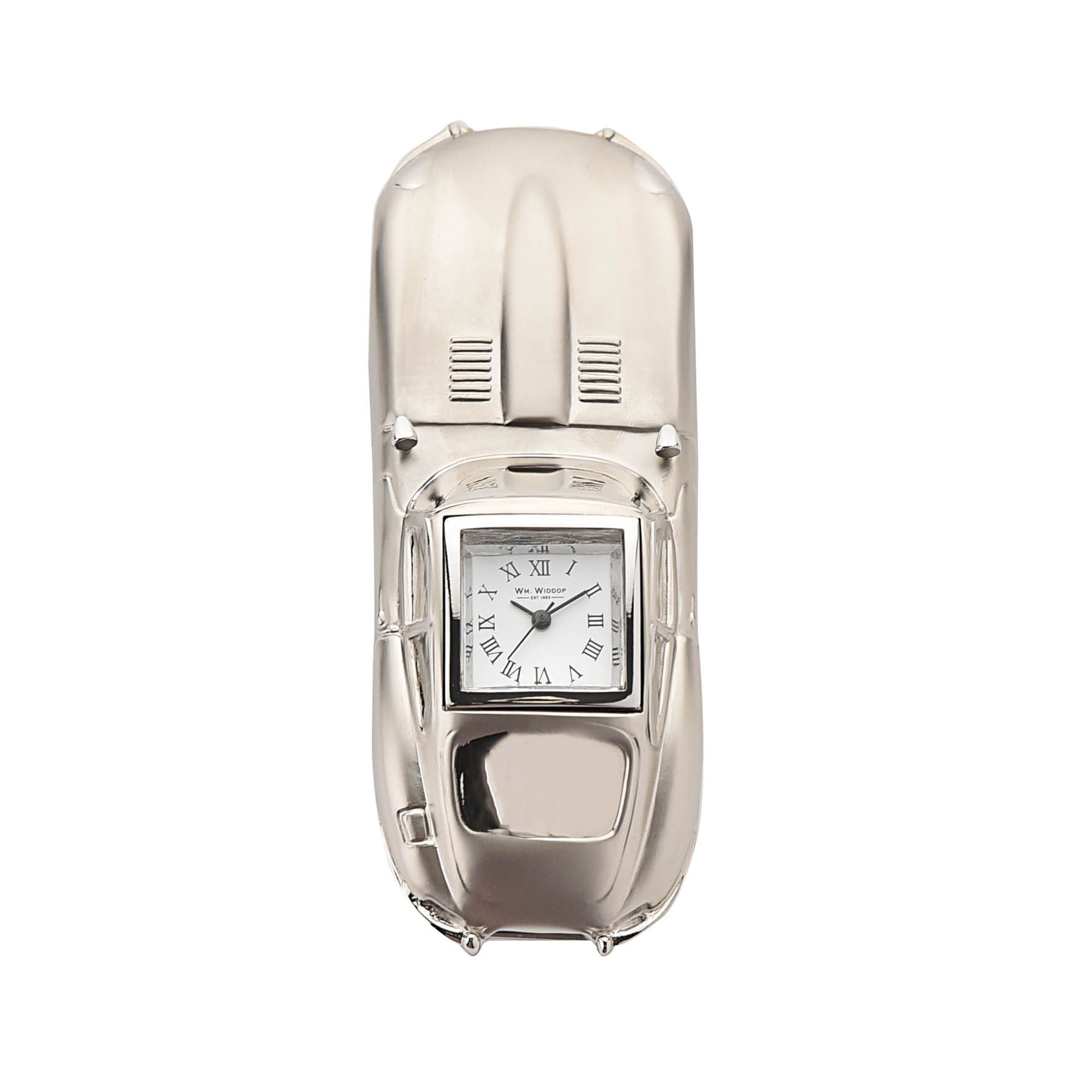 Wm Widdop Miniature clock - Old sports Car*(50\12)*