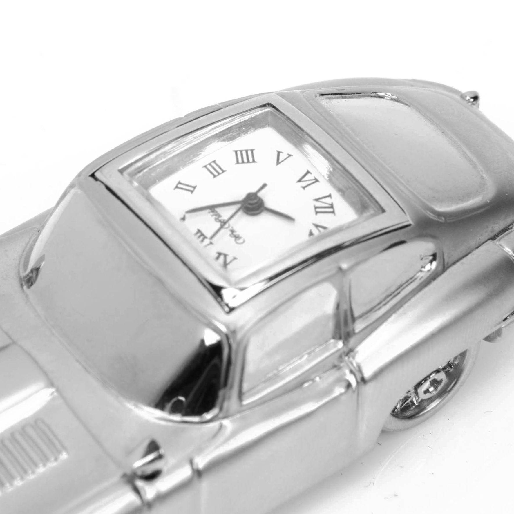 Wm Widdop Miniature clock - Old sports Car*(50\12)*