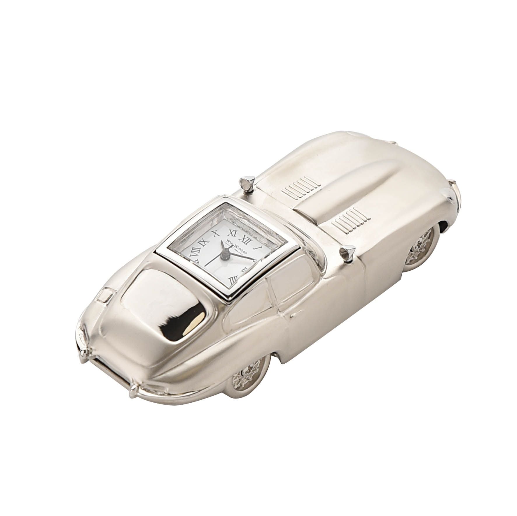 Wm Widdop Miniature clock - Old sports Car*(50\12)*