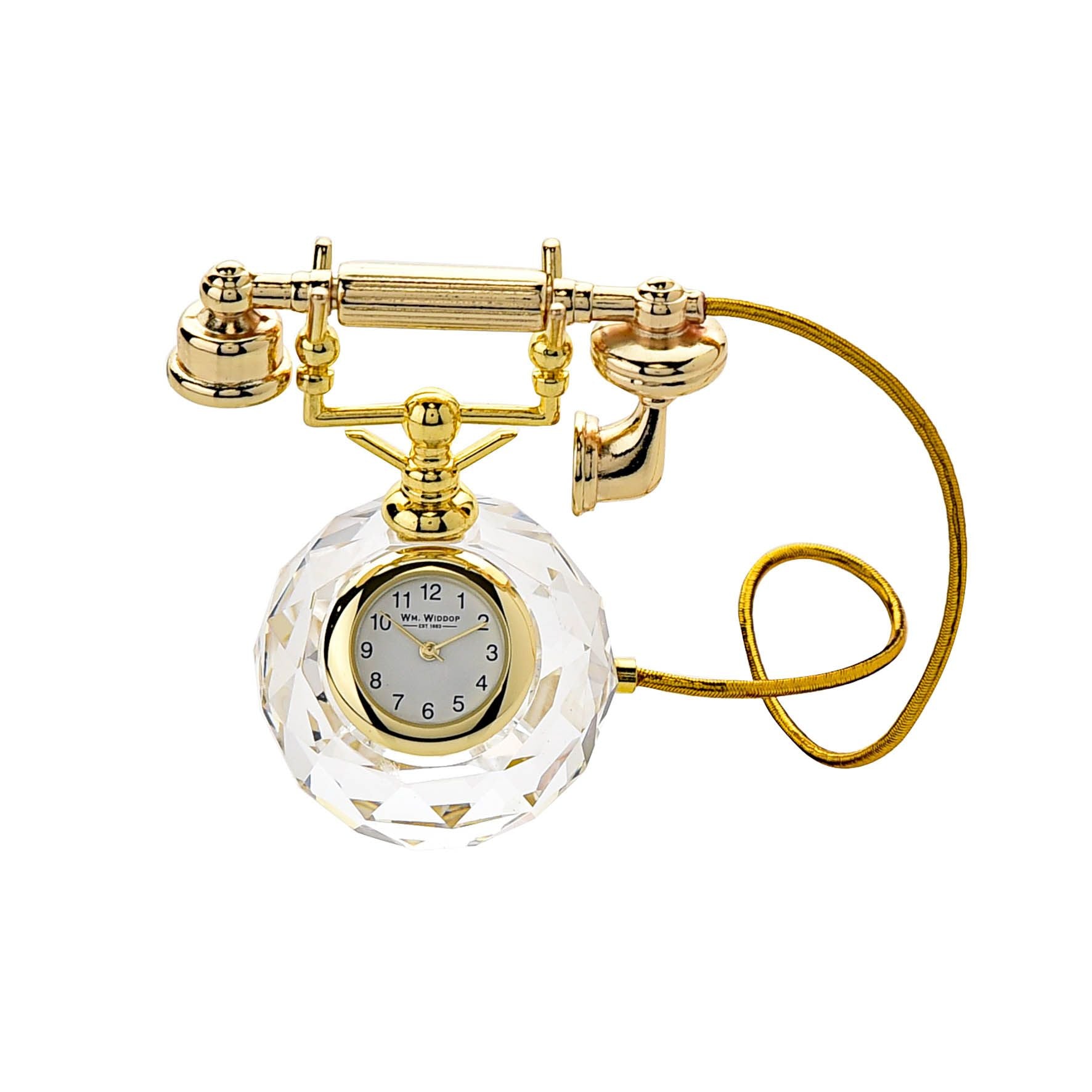 Wm.Widdop Miniature Glass Telephone