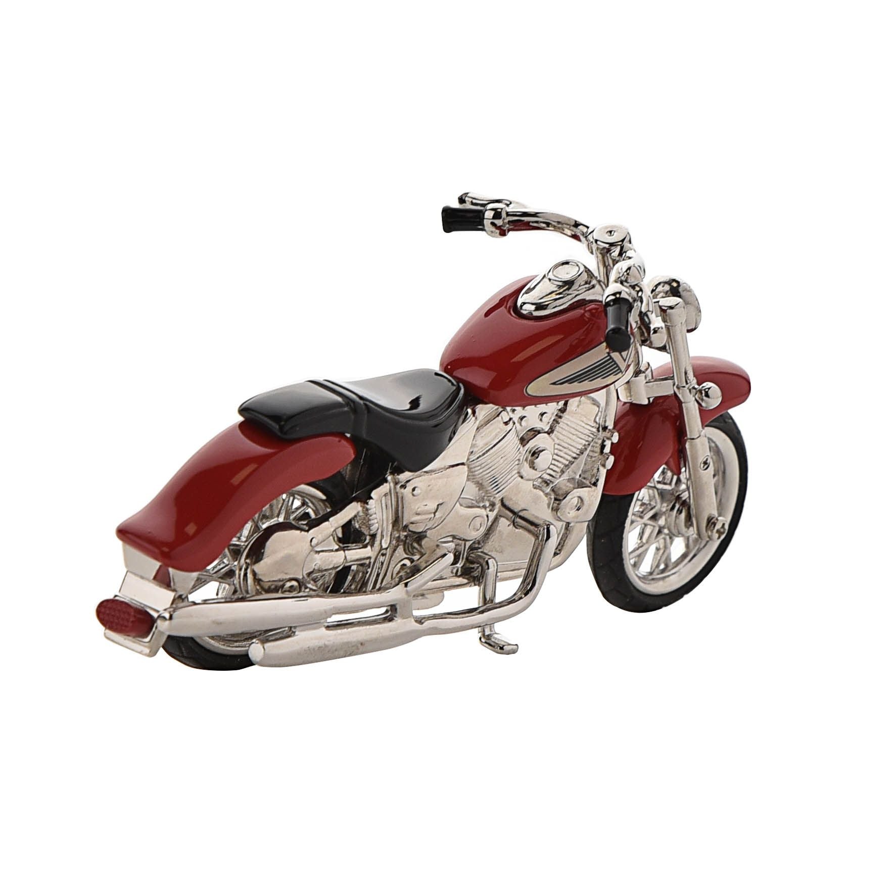 Wm Widdop Miniature Clock Red Indian Style Motorbike