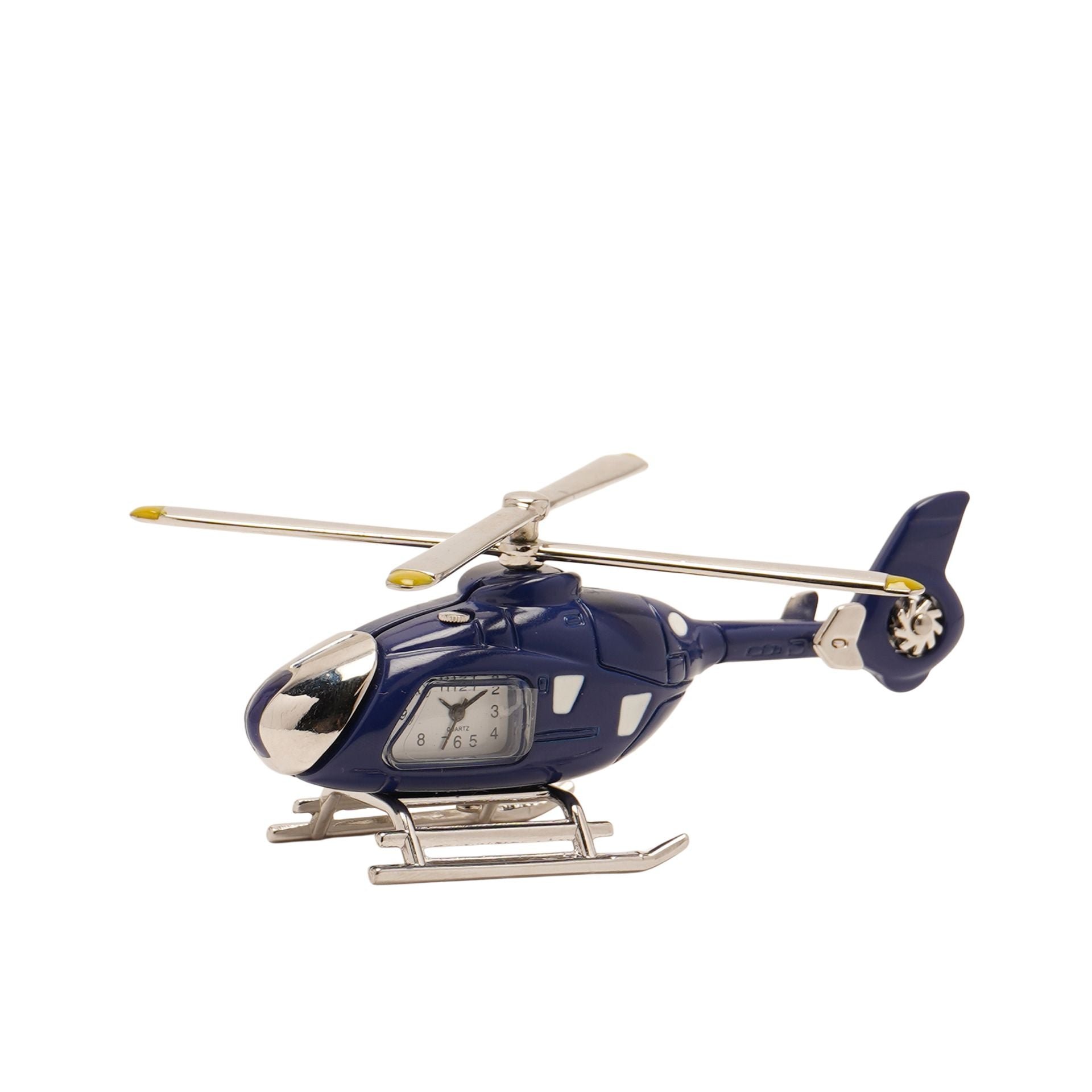 Wm. Widdop Miniature Clock - Blue Helicopter