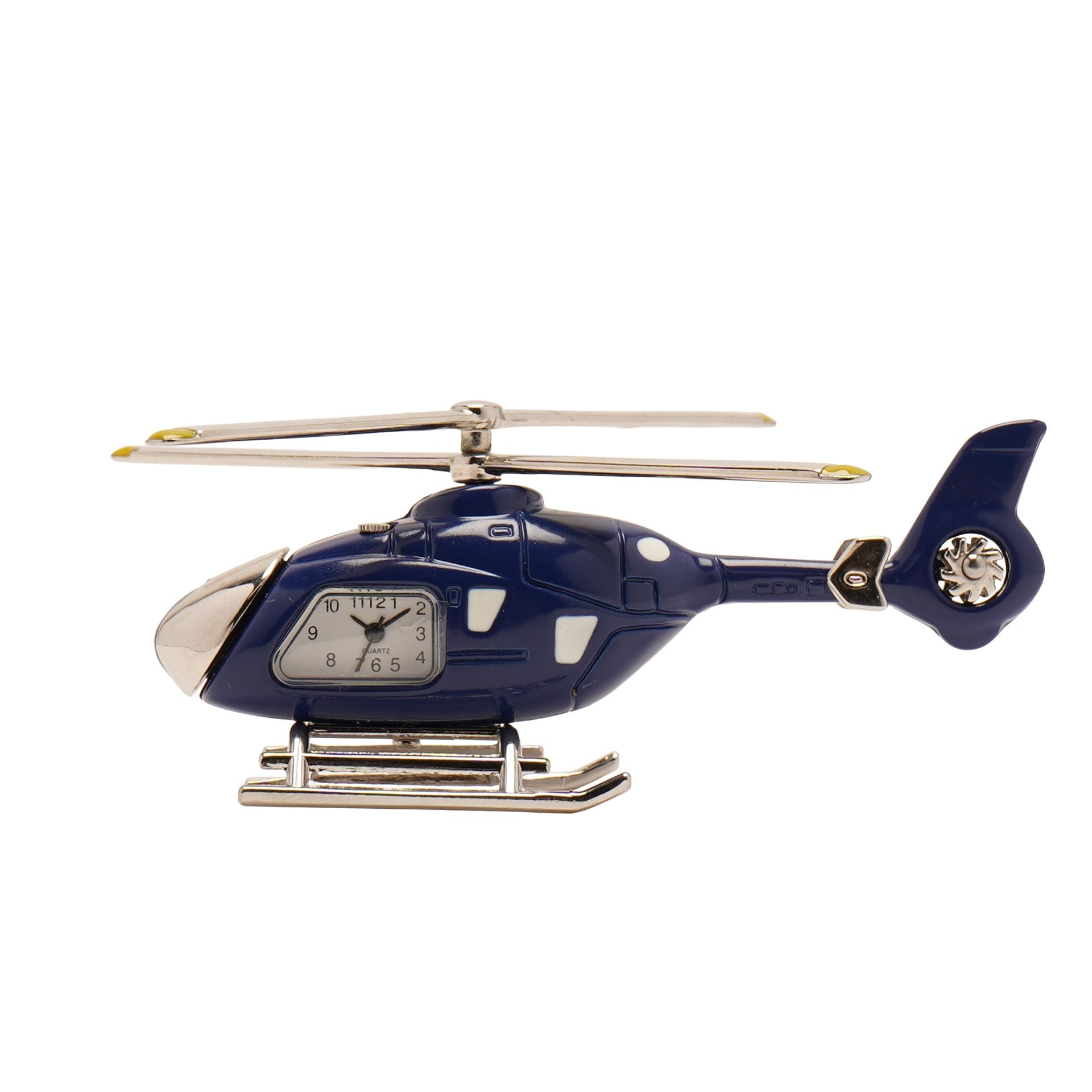 Wm. Widdop Miniature Clock - Blue Helicopter
