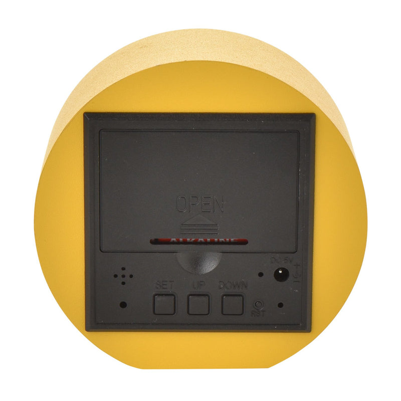 Interval LED Alarm Clock - Yellow