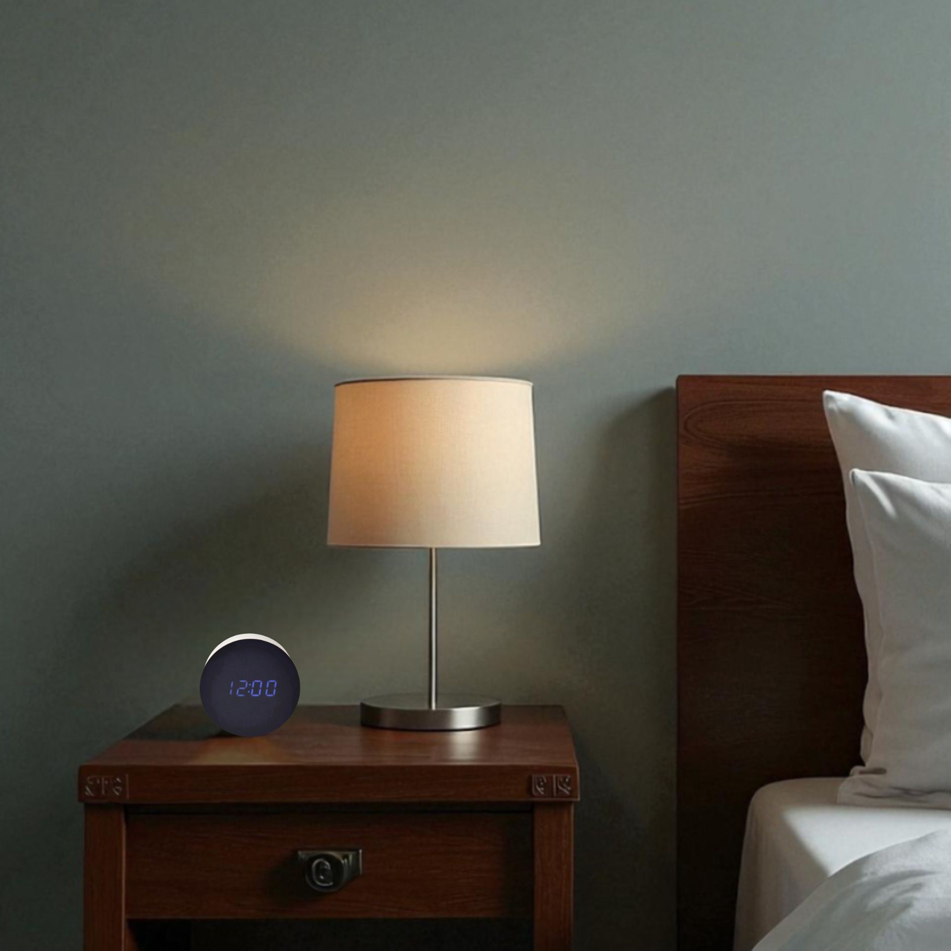 Interval LED Alarm Clock - Navy