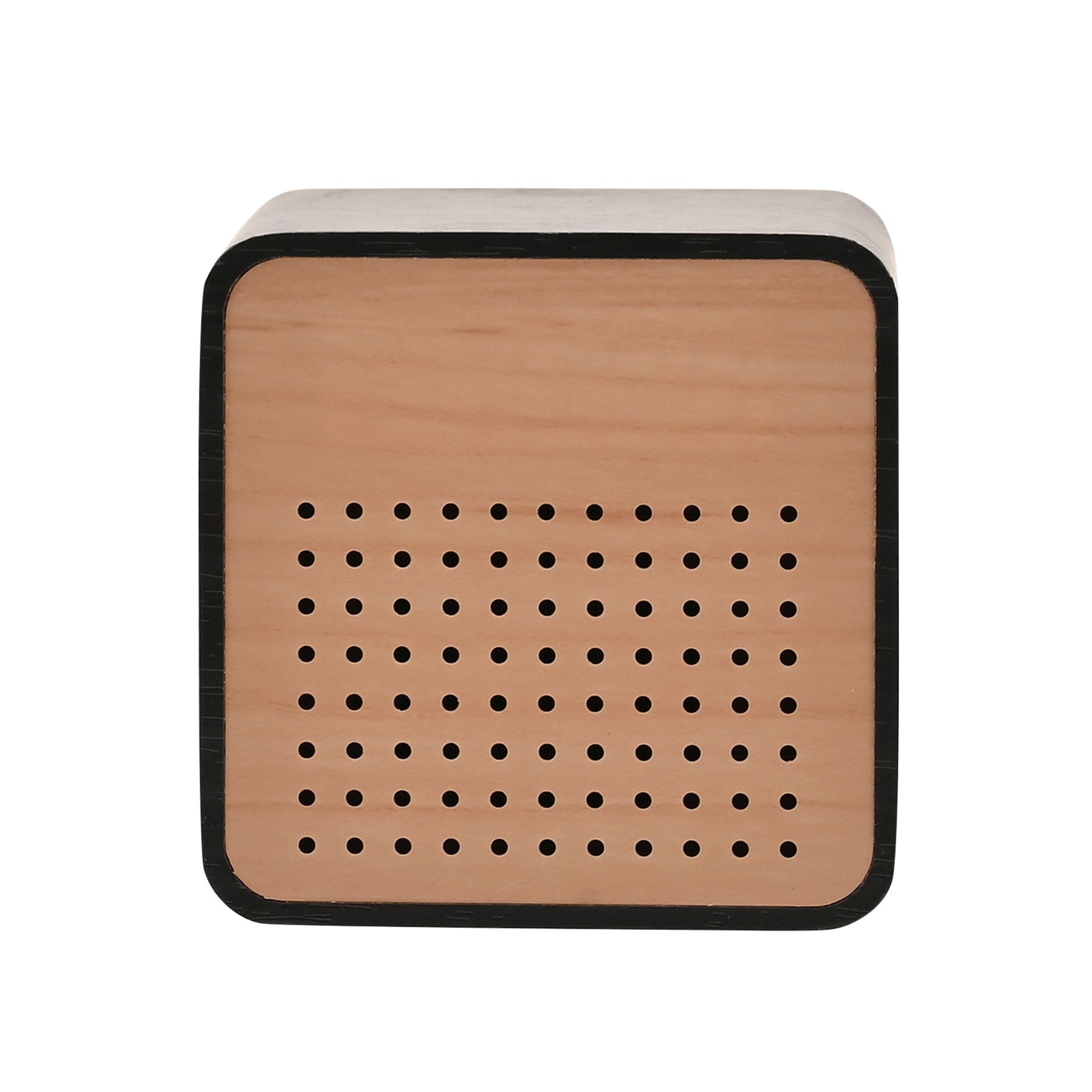 Interval Wooden Alarm Clock with Bluetooth Speaker - Black