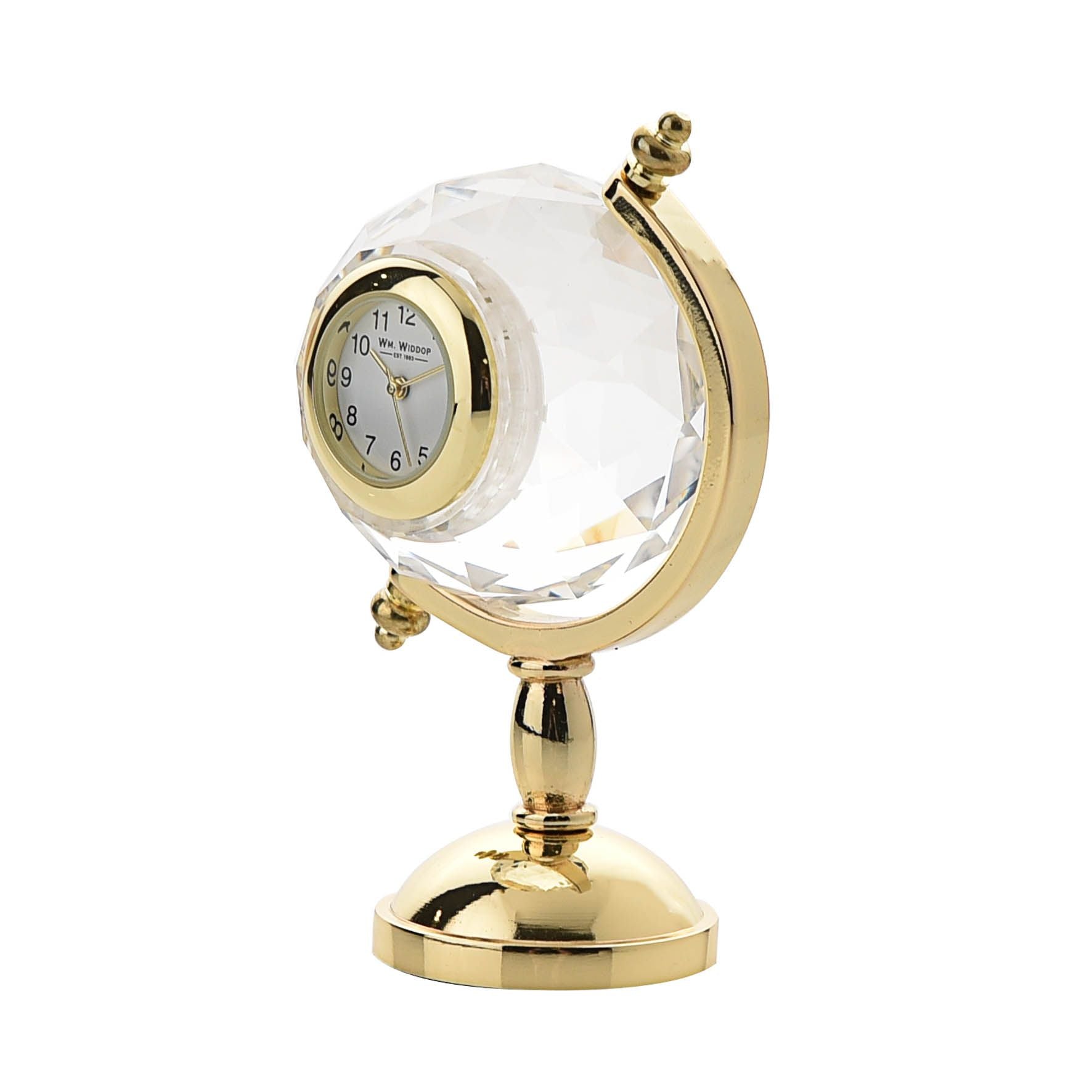 Wm.Widdop Miniature Clock - Globe