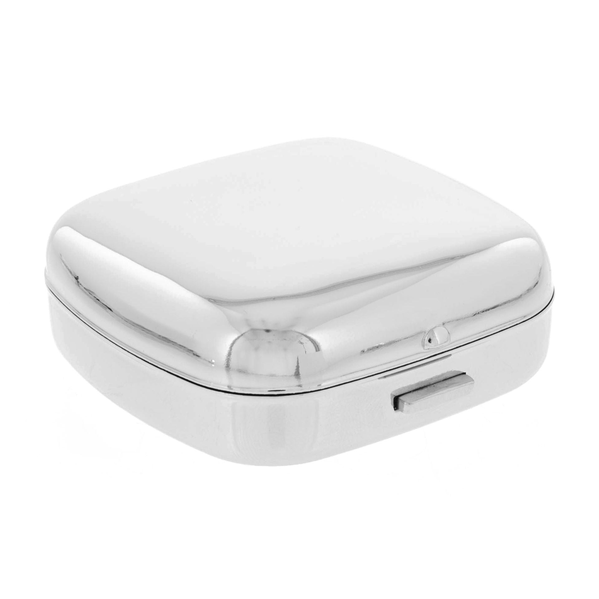 Wm Widdop Chrome Fold up cushion shape Alarm Black Dial