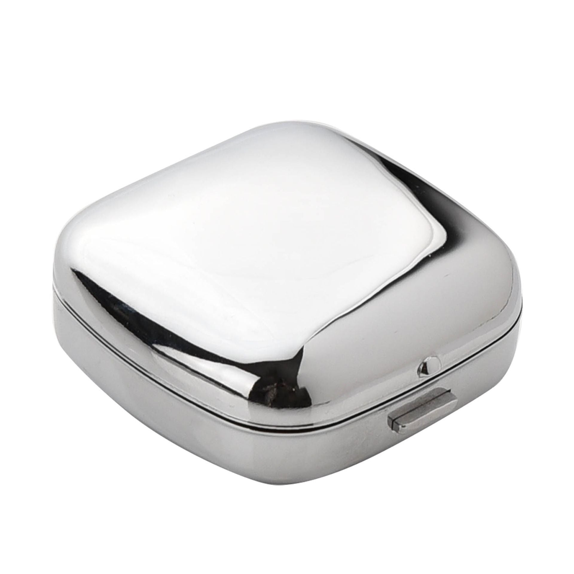 Wm Widdop Chrome Fold up cushion shape Alarm Black Dial