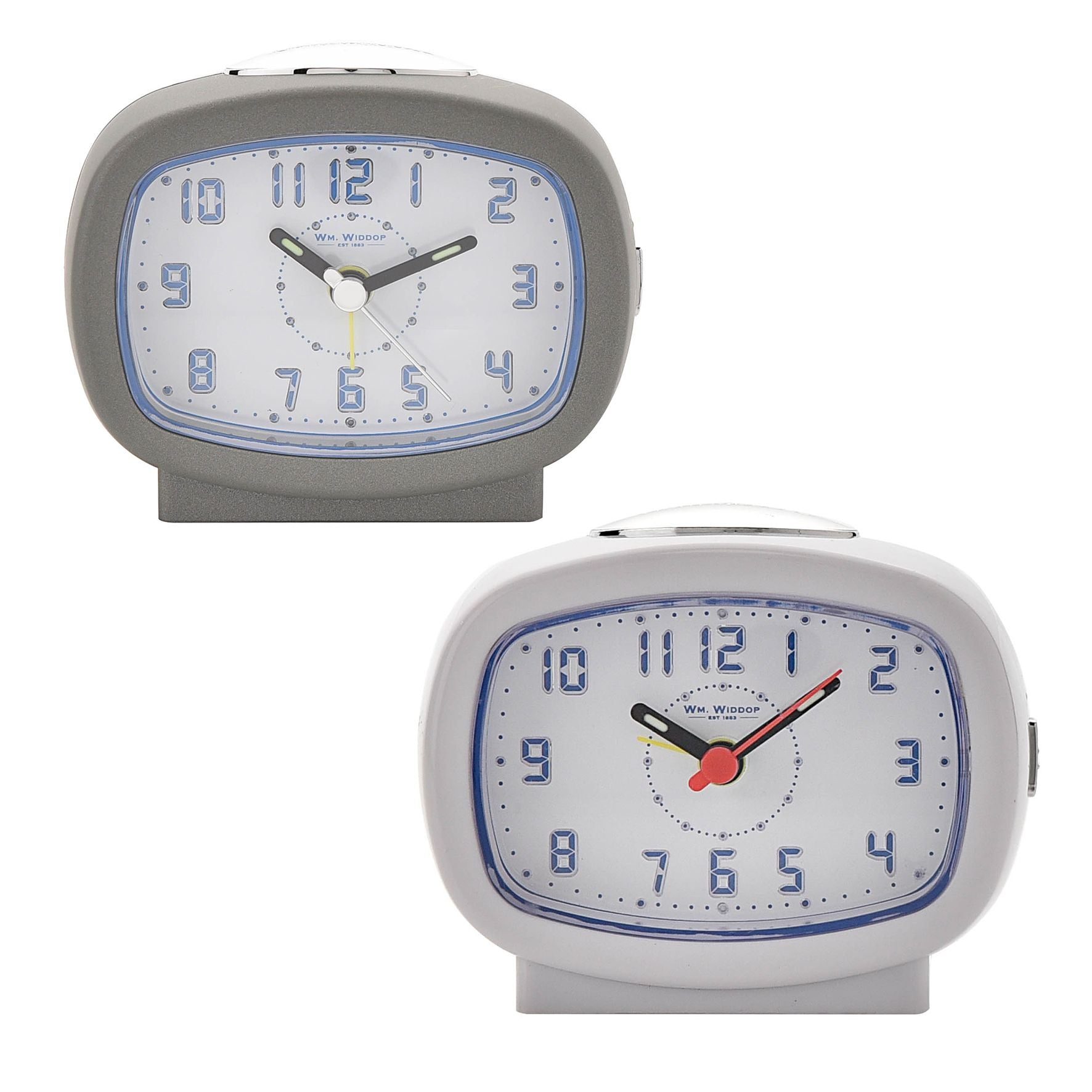 Hometime Qtz Beep Alarm LED Dial/Snooze Silver