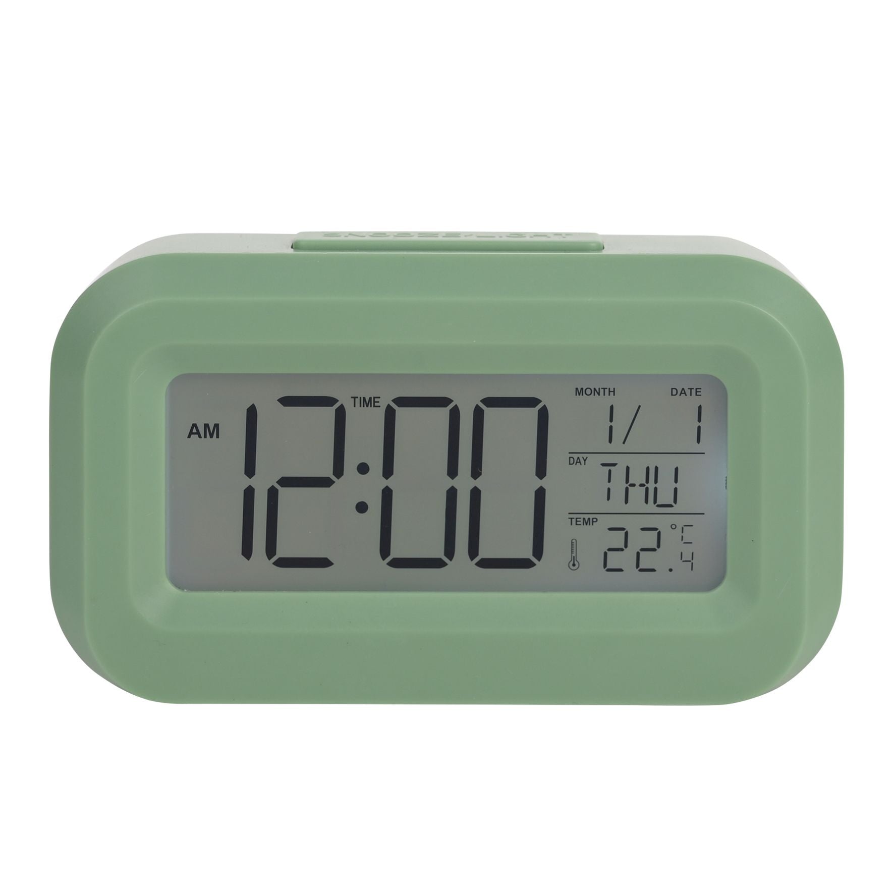 Hometime Brights Travel LED Clock - Green