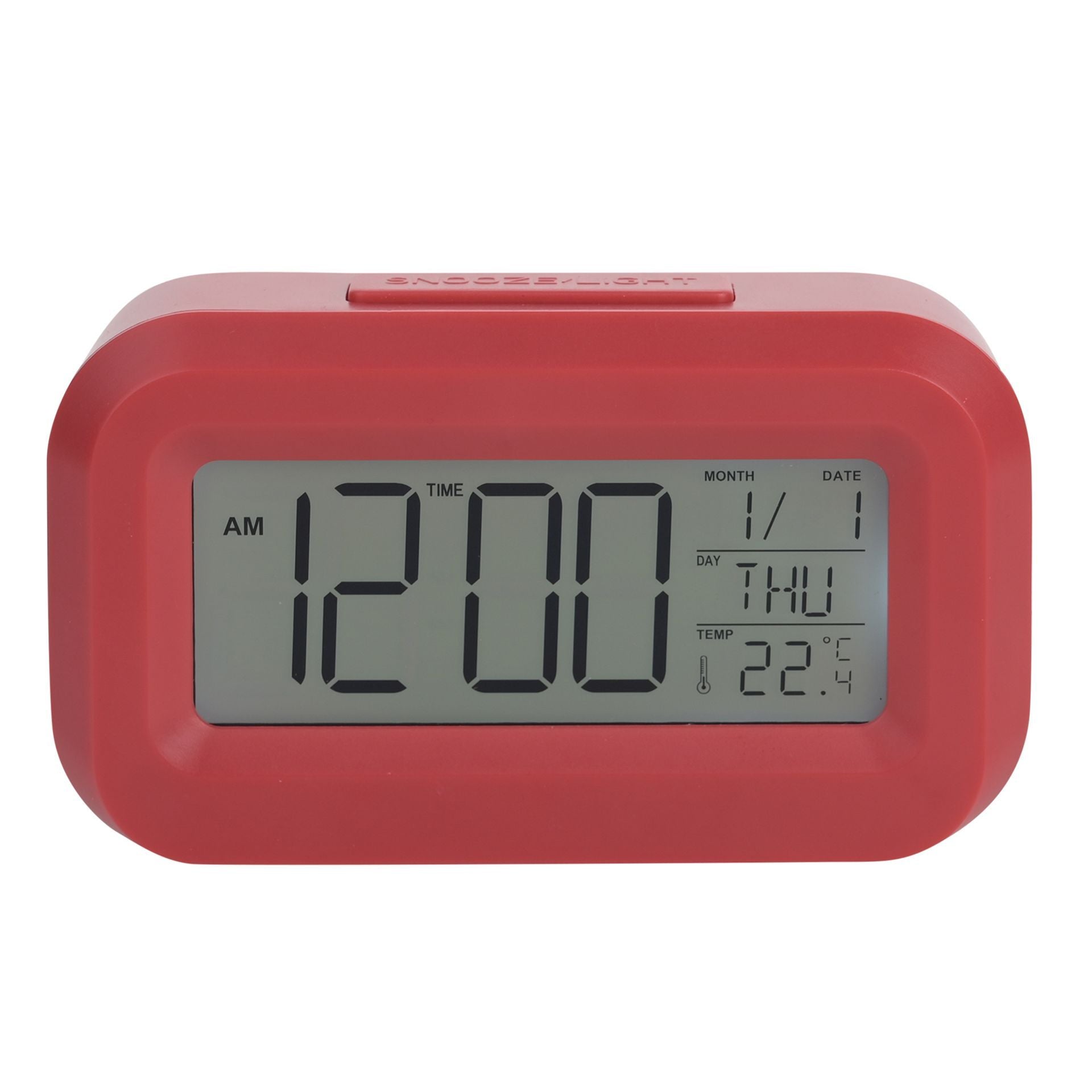 Hometime Brights Travel LED Clock - Red