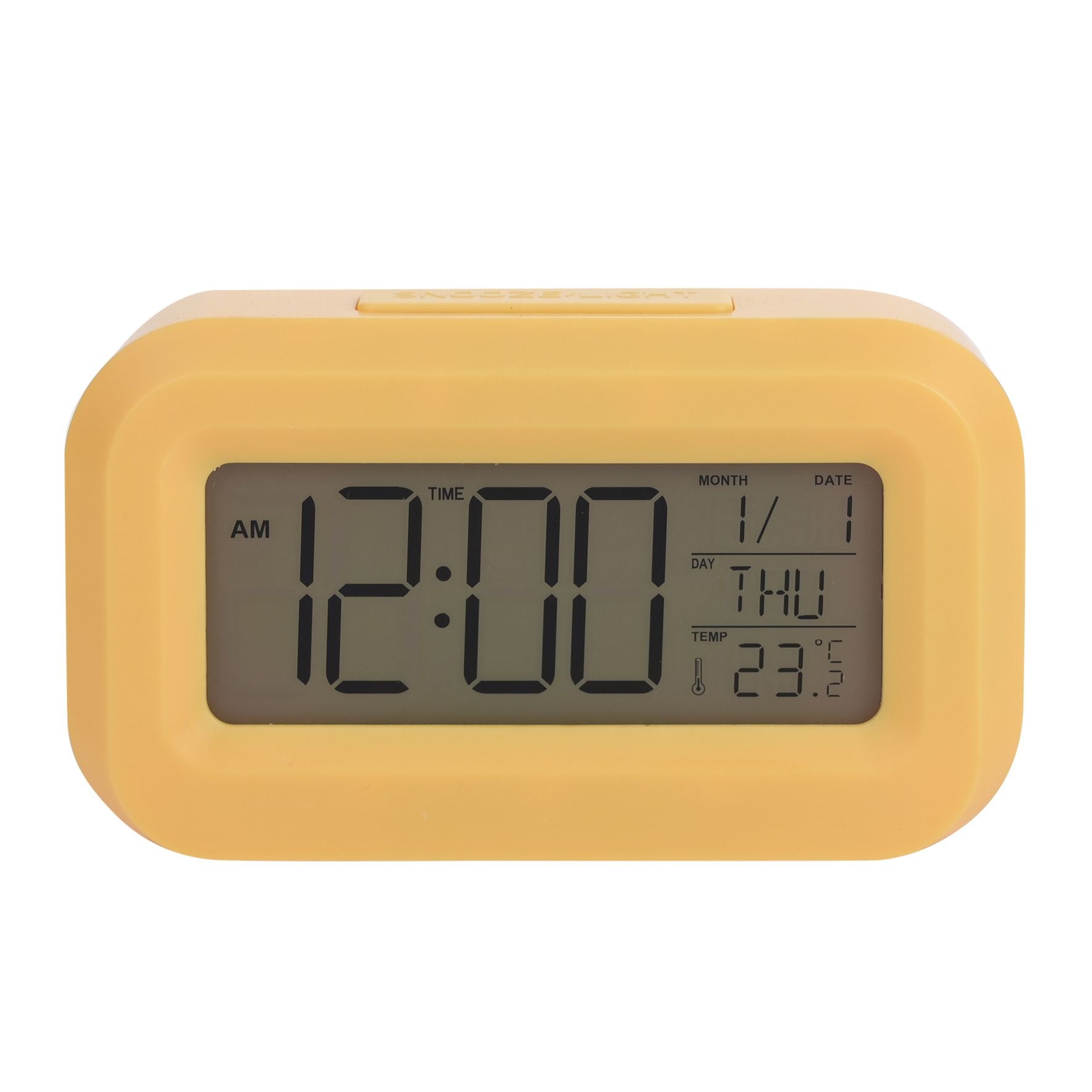 Hometime Brights Travel LED Clock - Yellow