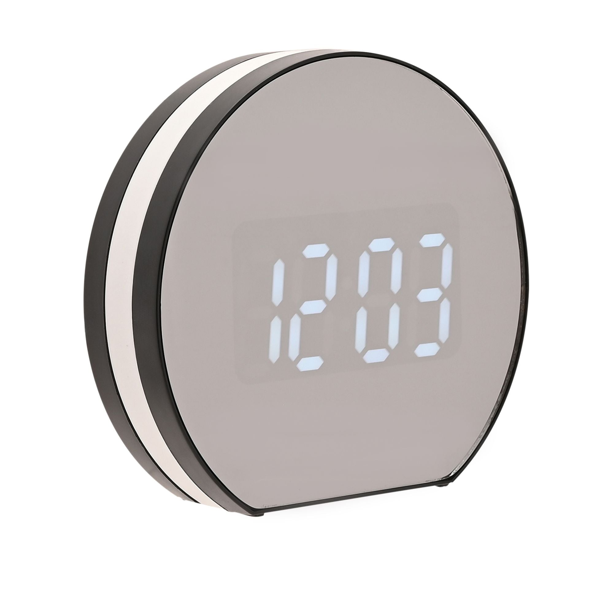 Hometime LCD Flip Mirrored Alarm Clock with Light