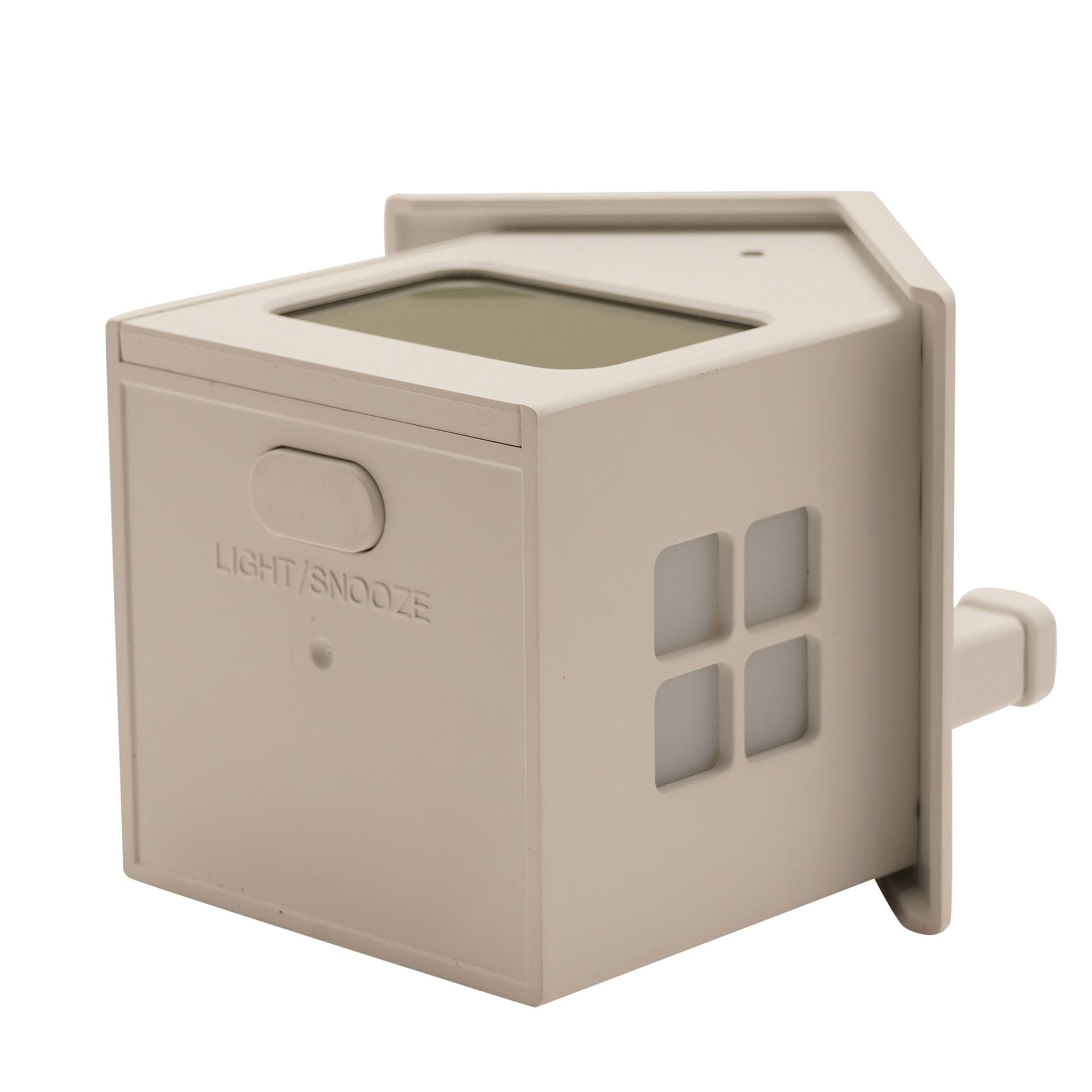 Hometime House Shape Alarm Clock - White