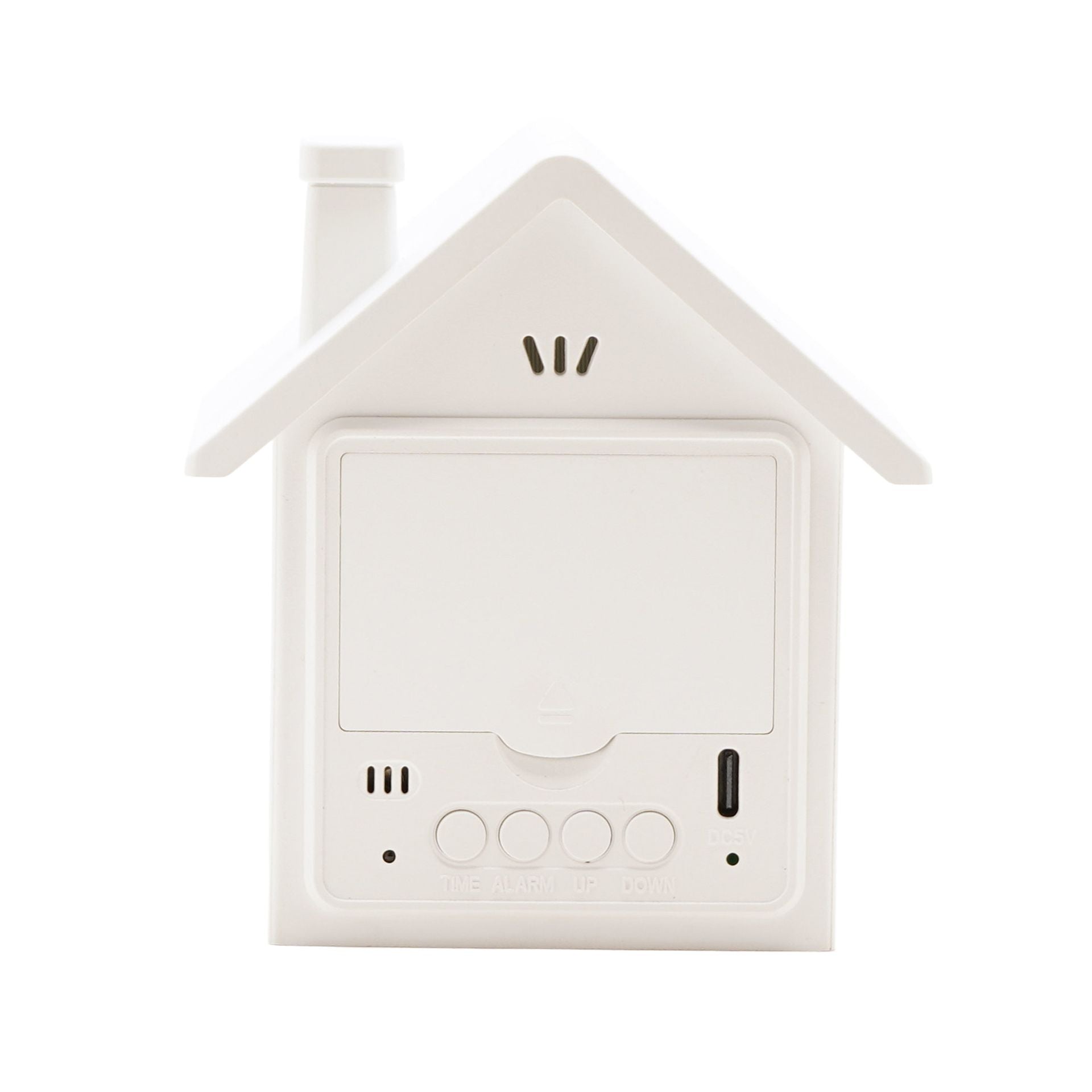 Hometime House Shape Alarm Clock - White