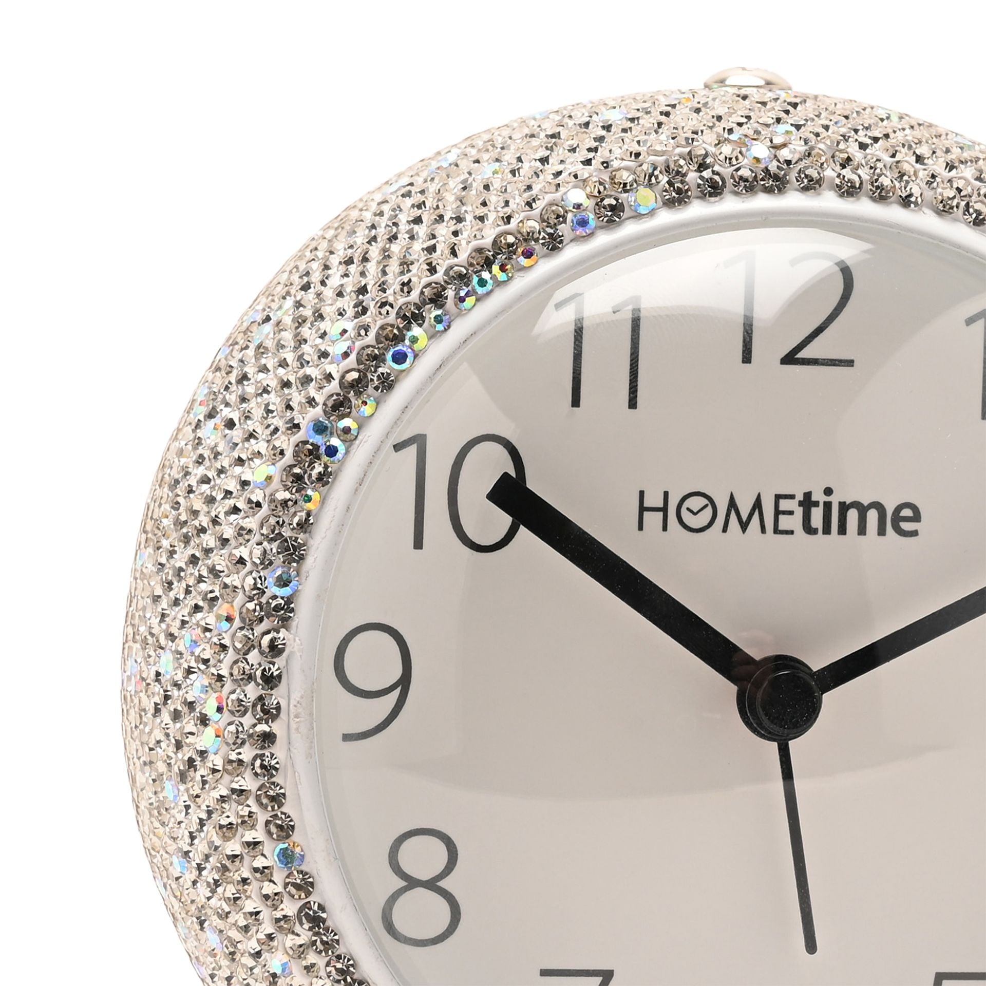 Hometime Medium Kent Metal Diamante Alarm Clock