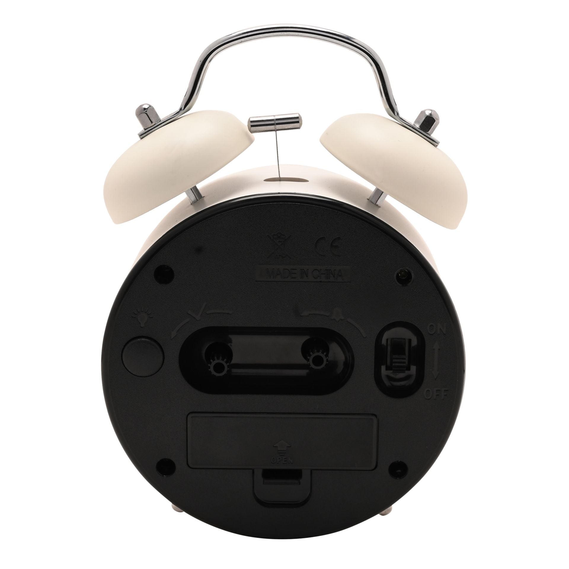 Hometime Table Bell Alarm Clock - White