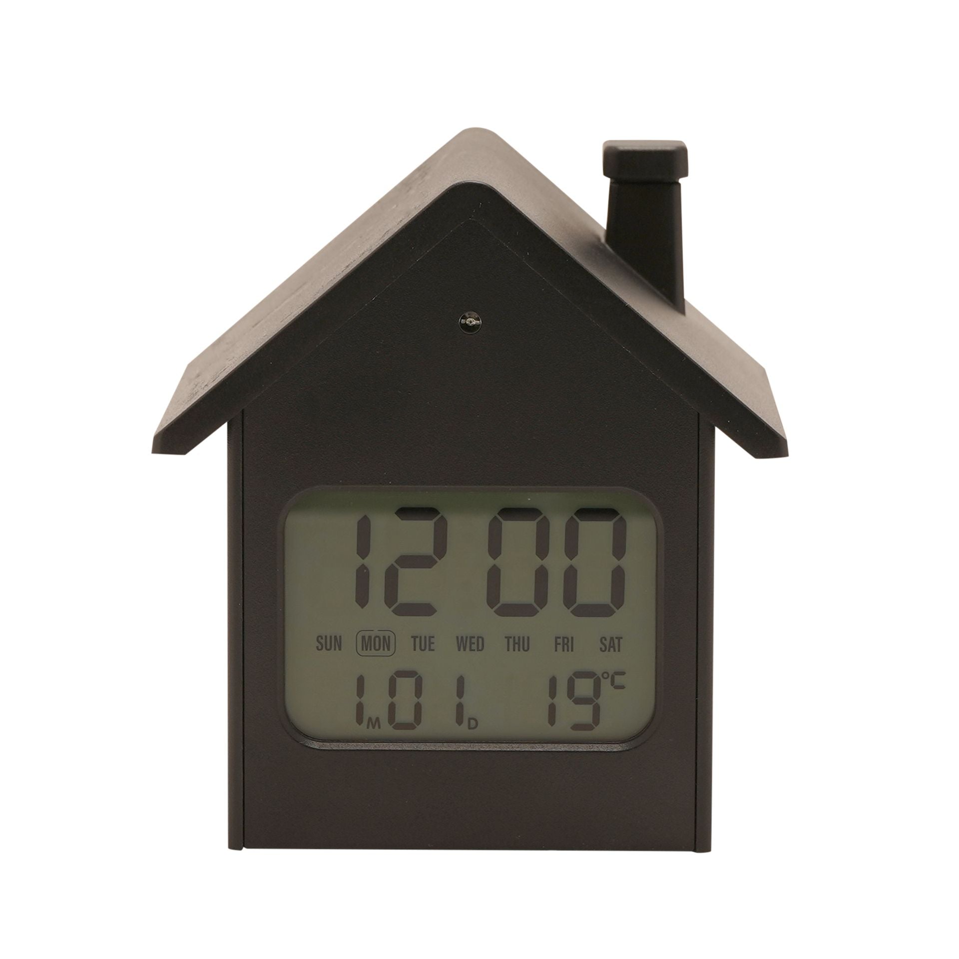 Hometime House Shaped  Alarm Clock - Black