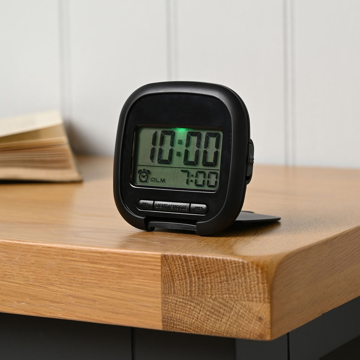 Hometime Digital Travel Alarm Clock - Black